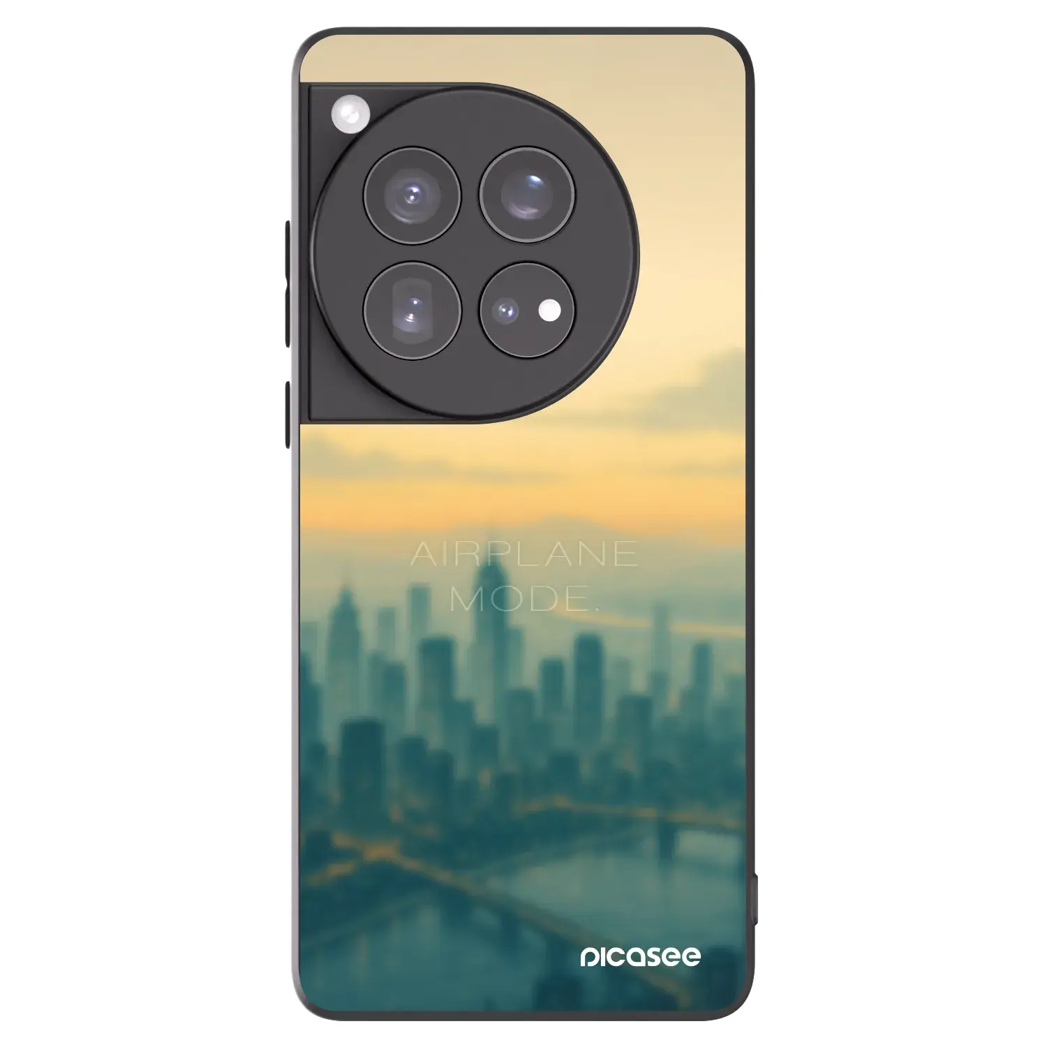 Silikonový černý obal pro OnePlus 12 5G - Airplane mode