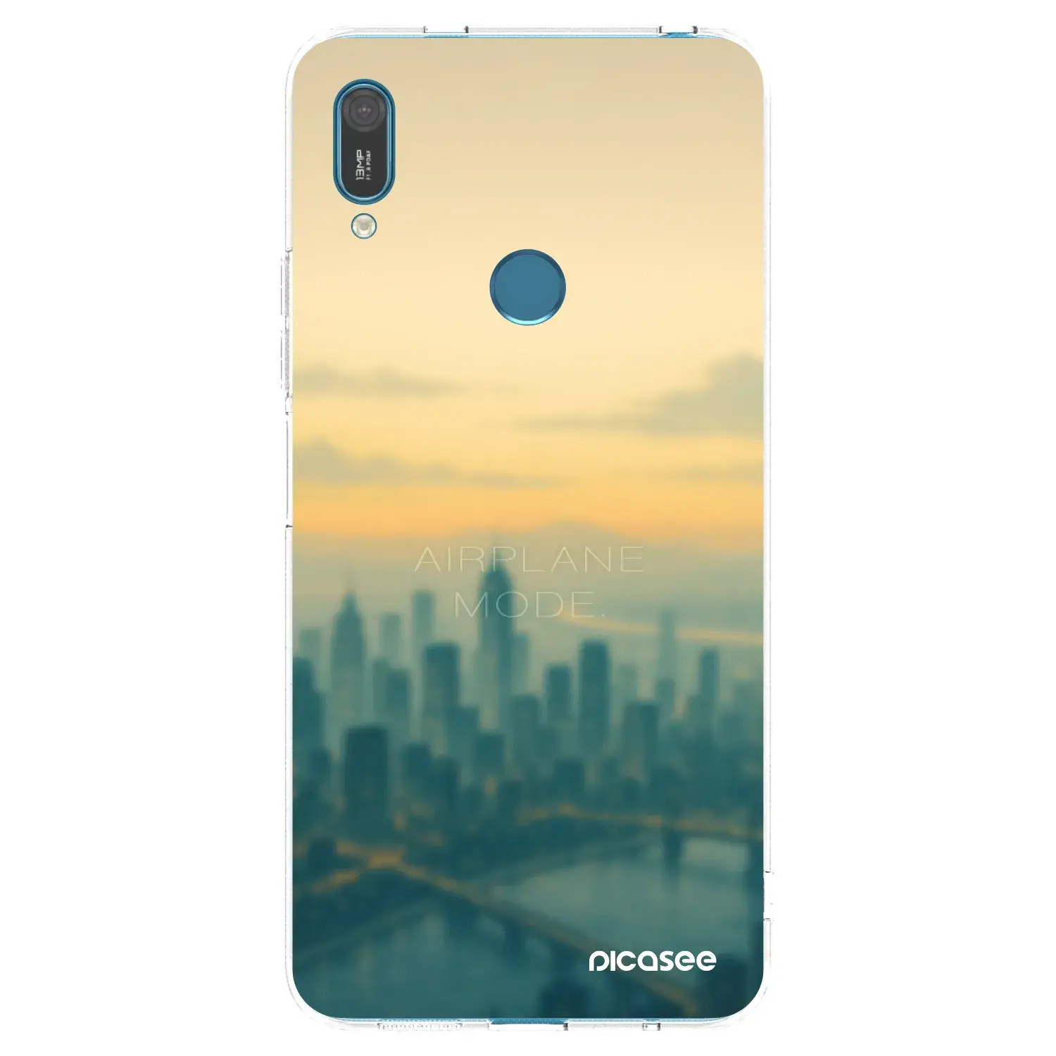 Silikonový průhledný obal pro Huawei Y7 2019 - Airplane mode