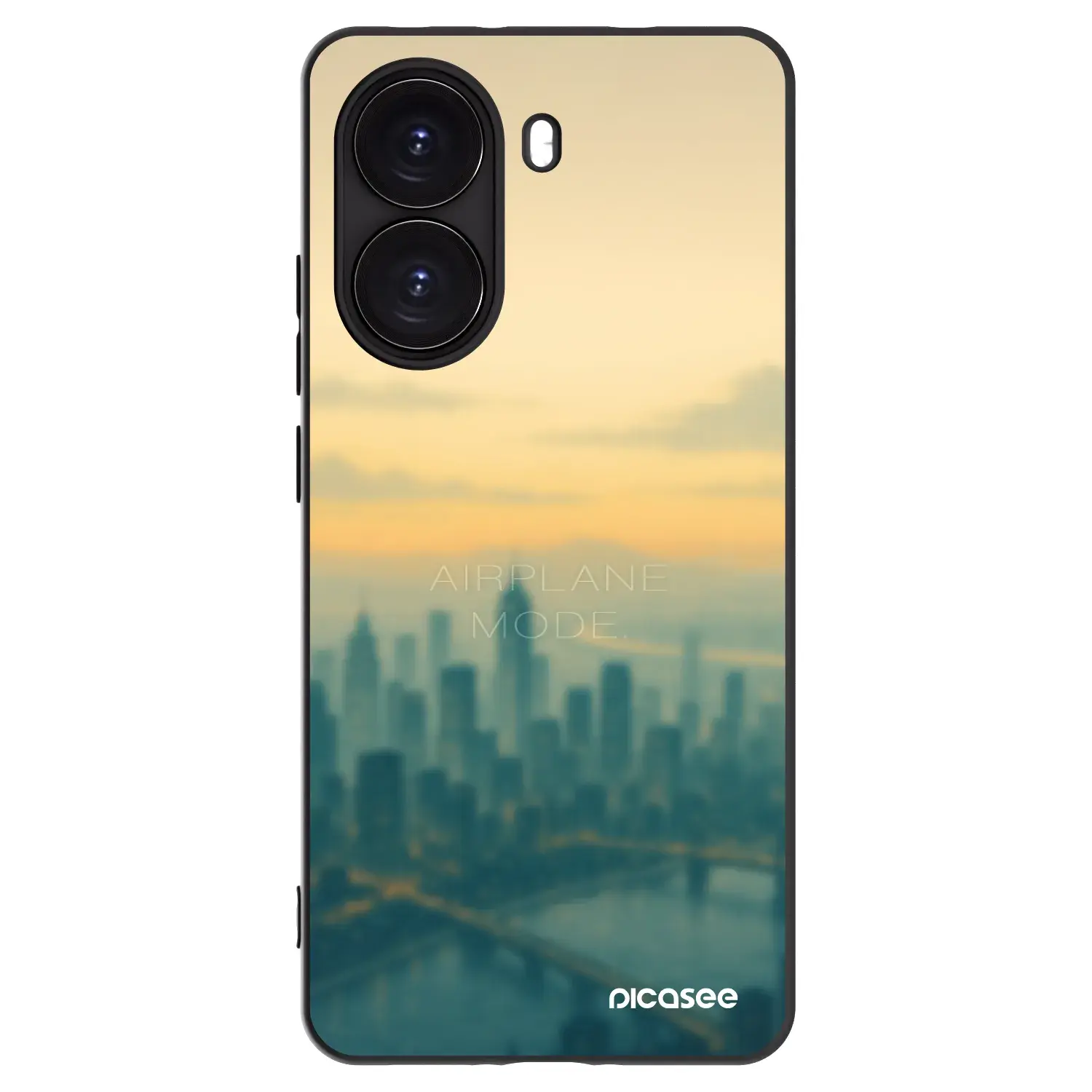 Silikonový černý obal pro Xiaomi Poco X7 Pro 5G - Airplane mode