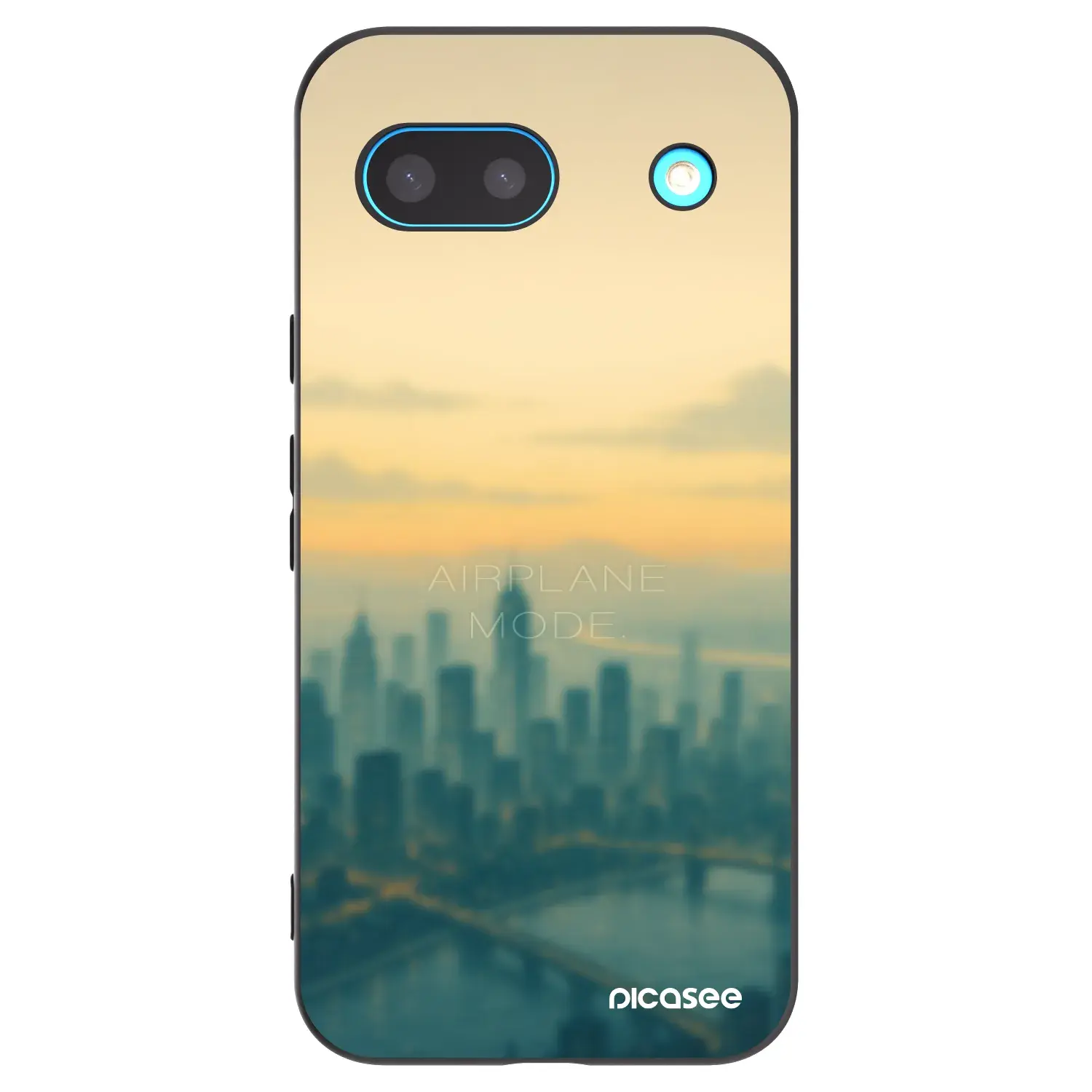 Silikonový černý obal pro Google Pixel 8a - Airplane mode