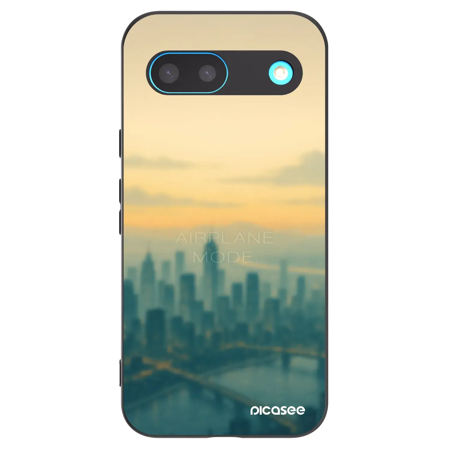 Silikonový černý obal pro Google Pixel 8 - Airplane mode