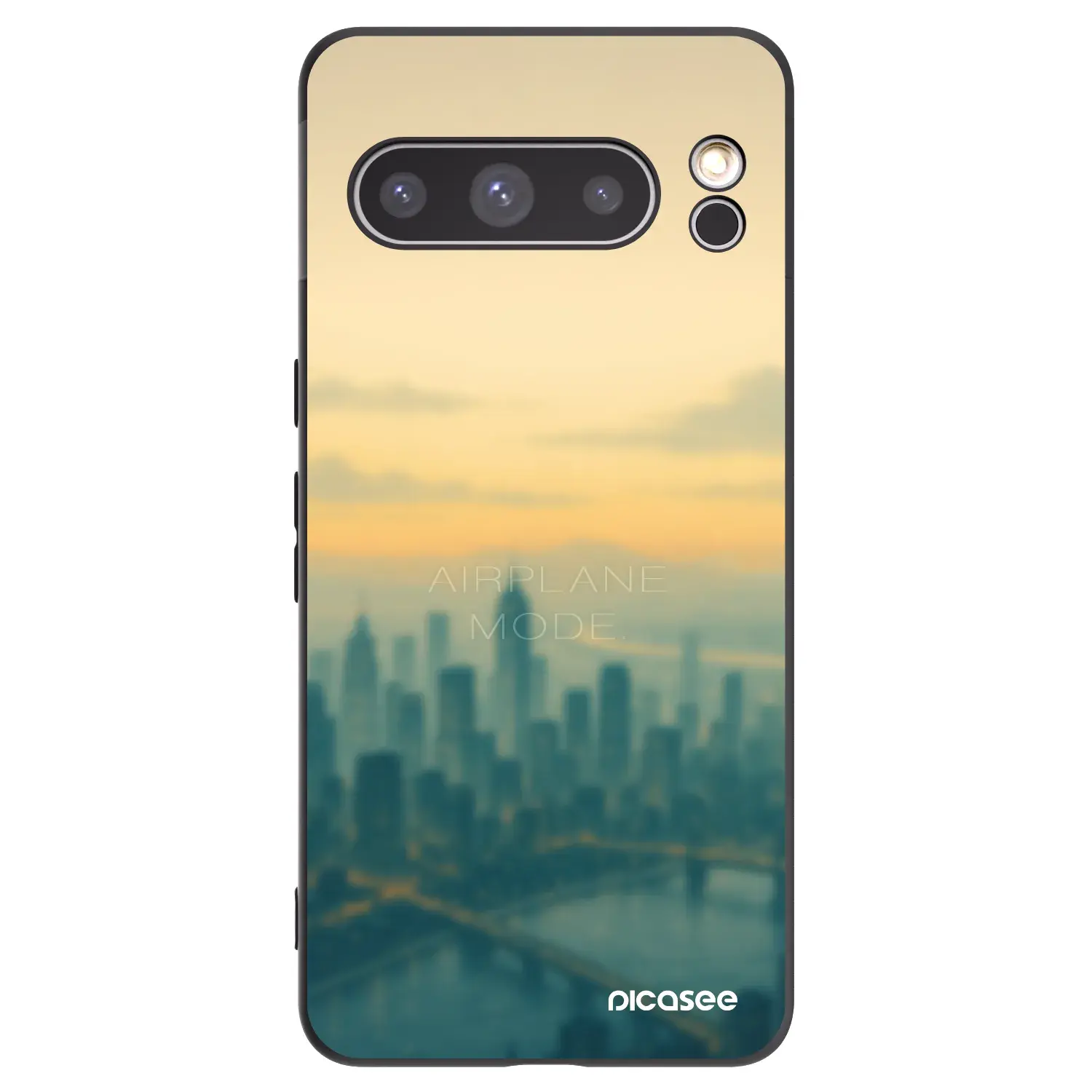 Silikonový černý obal pro Google Pixel 8 Pro - Airplane mode