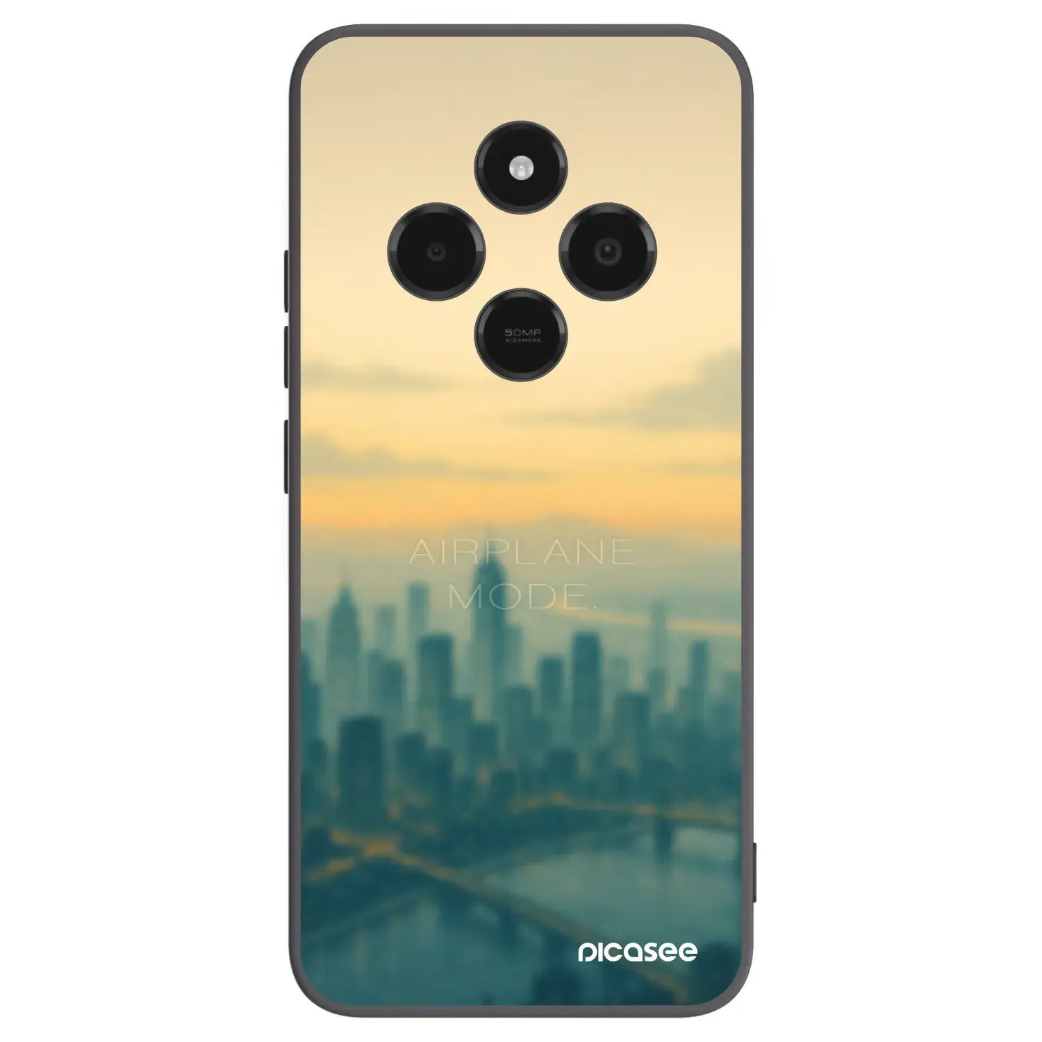 Silikonový černý obal pro Xiaomi Poco C75 - Airplane mode