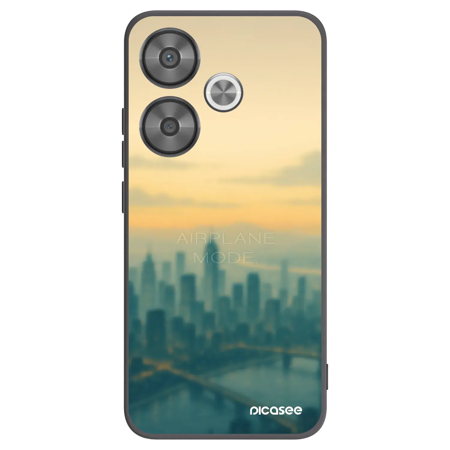 Silikonový černý obal pro Xiaomi Poco F6 - Airplane mode