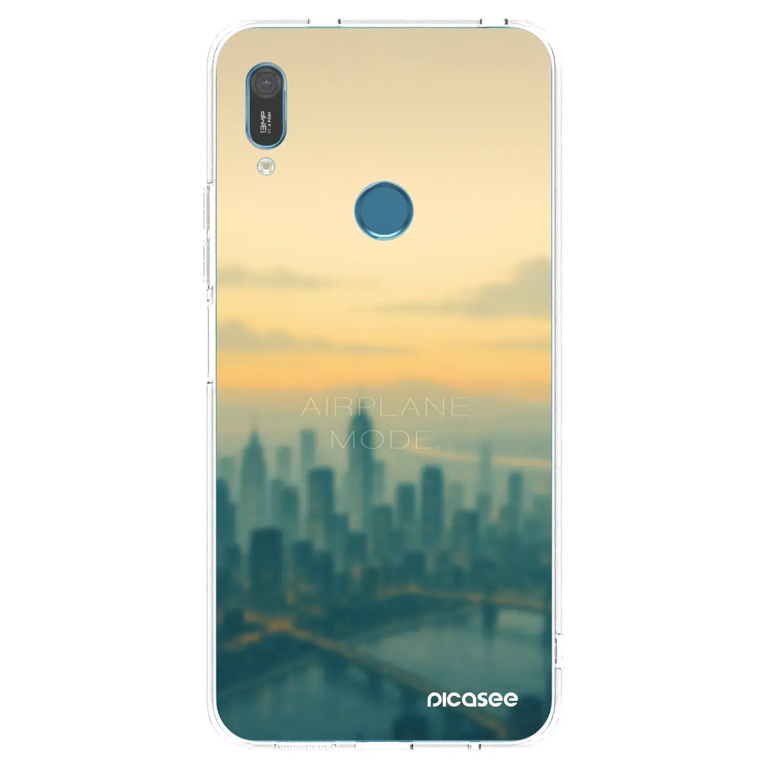 Silikonový průhledný obal pro Huawei Y6 2019 - Airplane mode