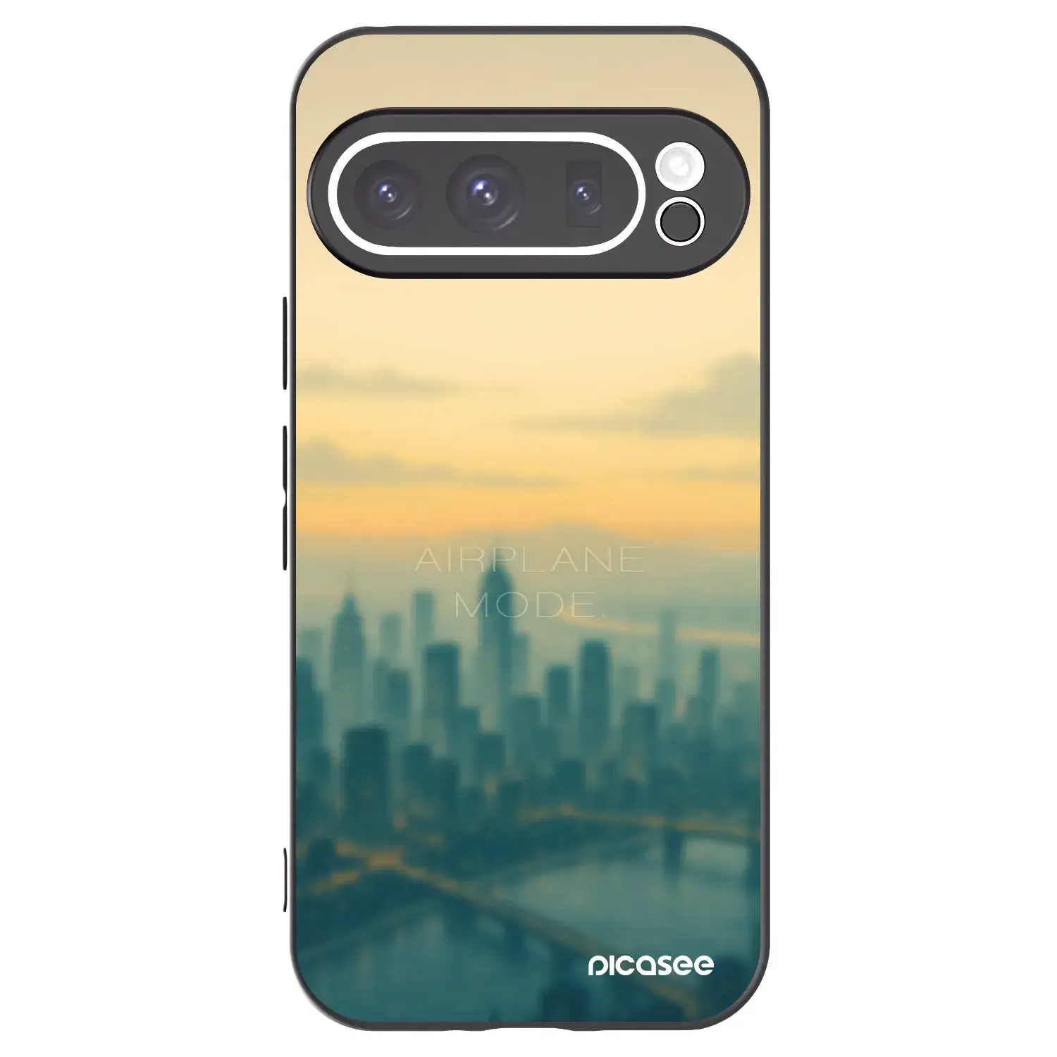 Silikonový černý obal pro Google Pixel 9 Pro XL - Airplane mode