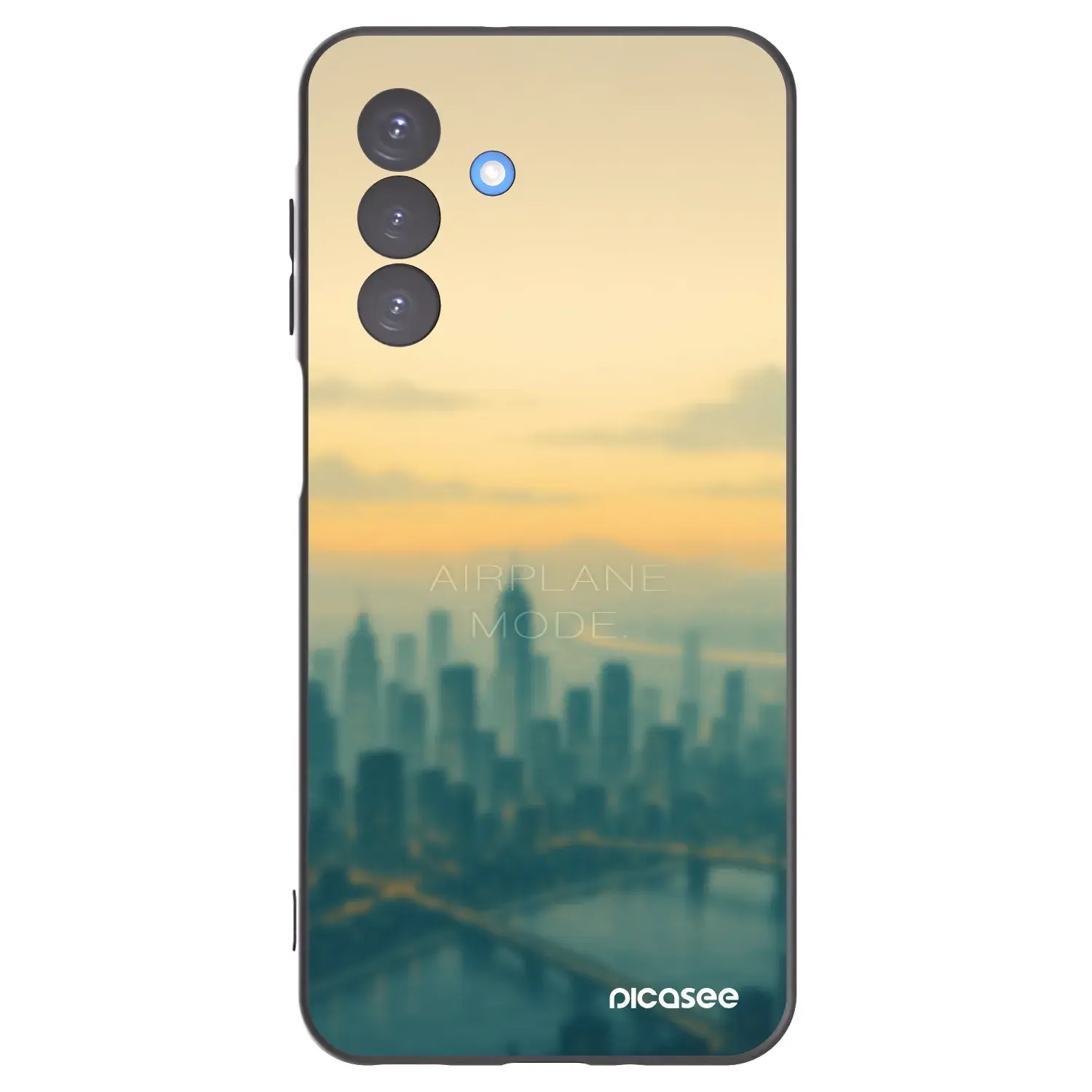 Silikonový černý obal pro Samsung Galaxy A17 5G - Airplane mode