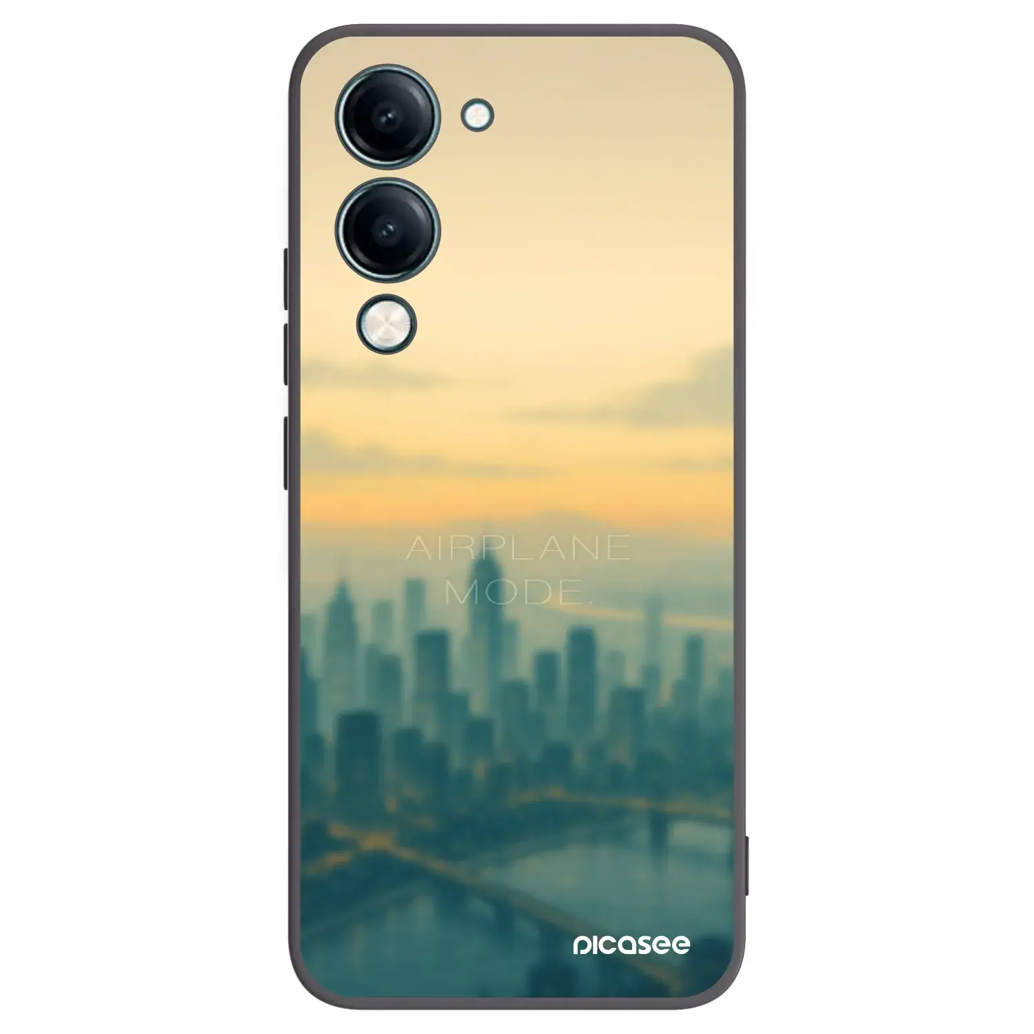 Silikonový černý obal pro Vivo Y29s 5G - Airplane mode
