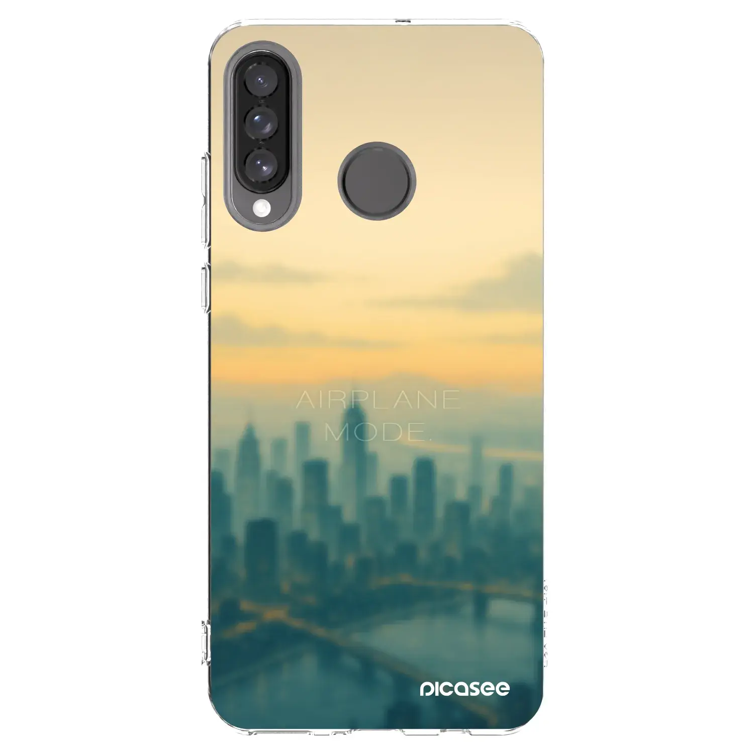 Silikonový průhledný obal pro Huawei P30 Lite - Airplane mode