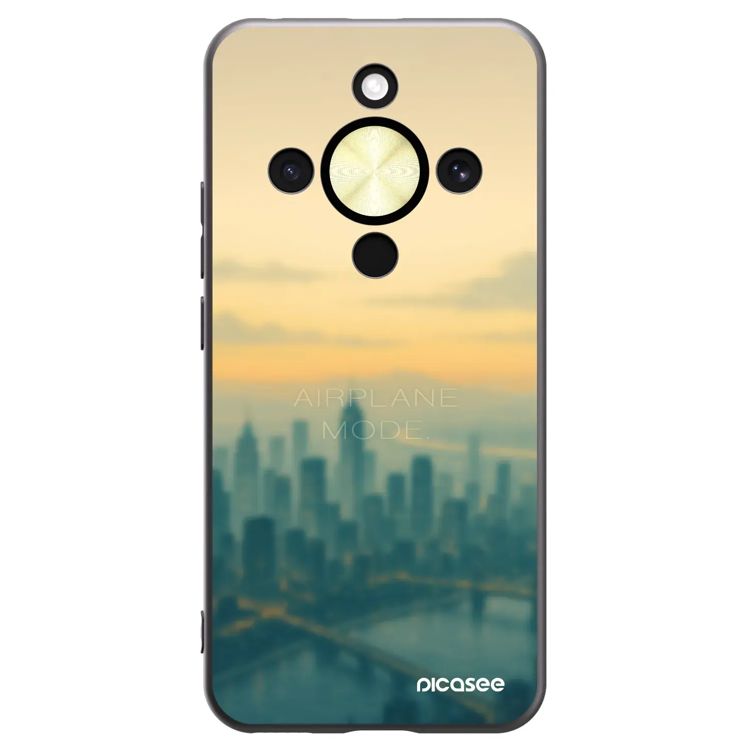 Silikonový černý obal pro Honor Magic8 Lite 5G - Airplane mode