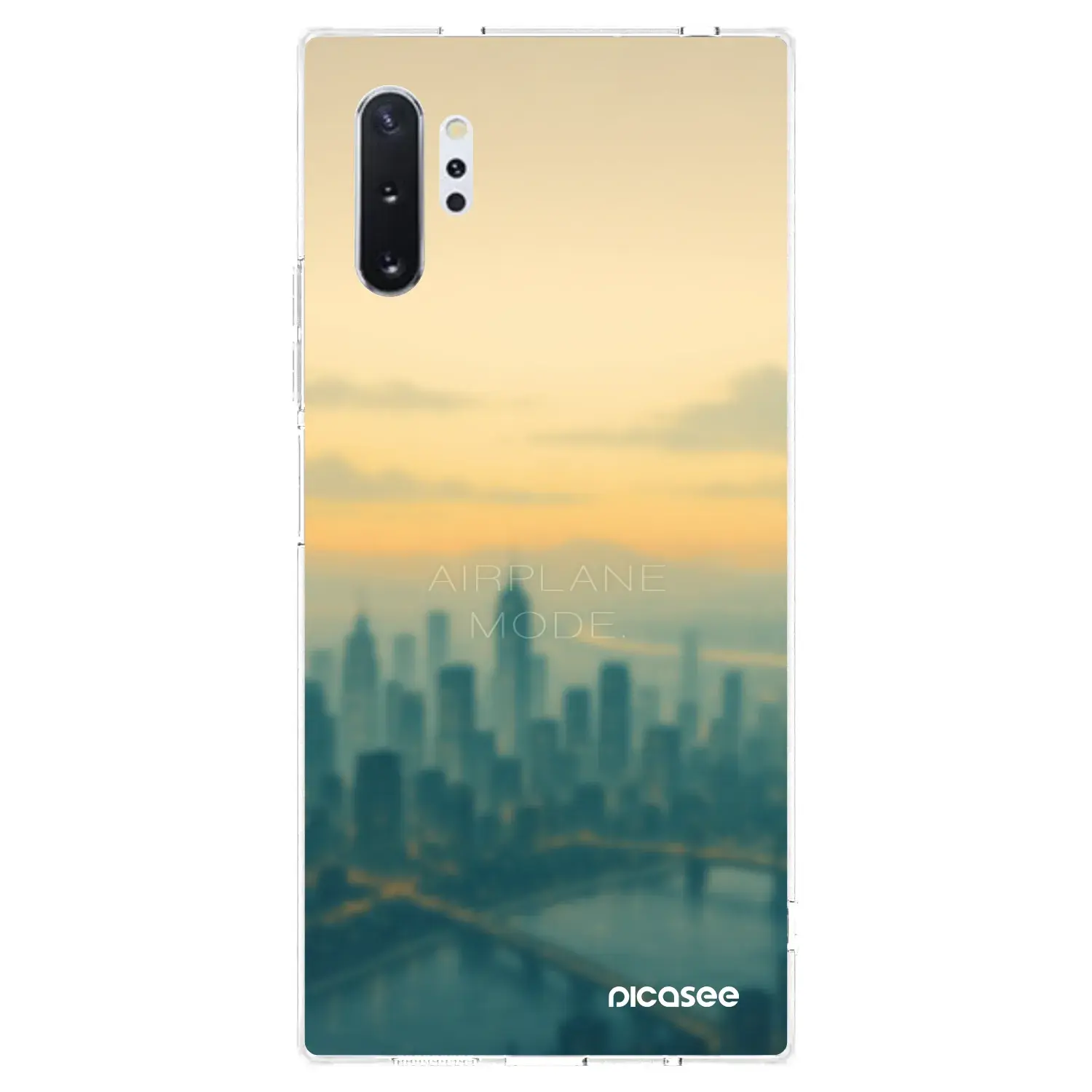 Silikonový průhledný obal pro Samsung Galaxy Note 10+ N975F - Airplane mode