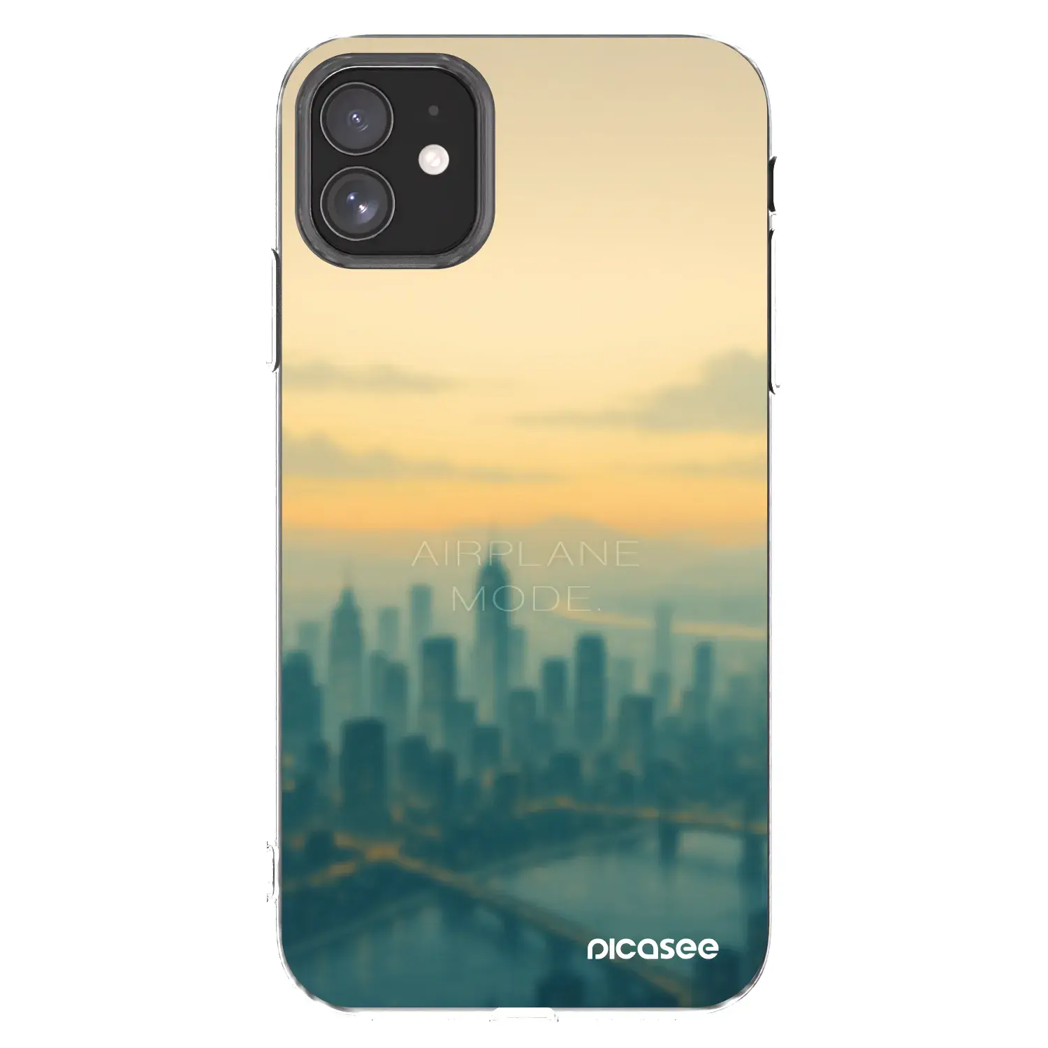 Silikonový průhledný obal pro Apple iPhone 11 - Airplane mode