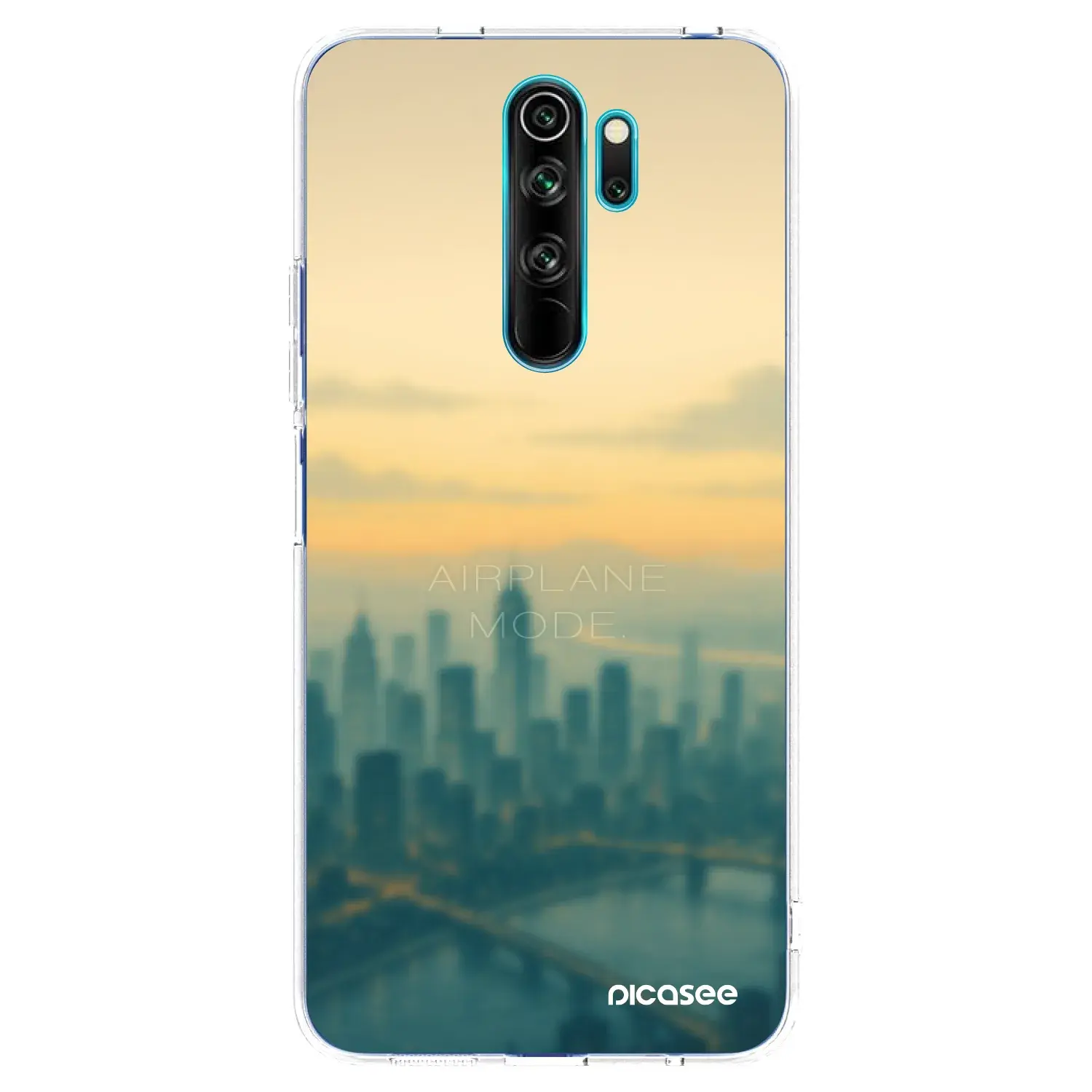 Silikonový průhledný obal pro Xiaomi Redmi Note 8 Pro - Airplane mode