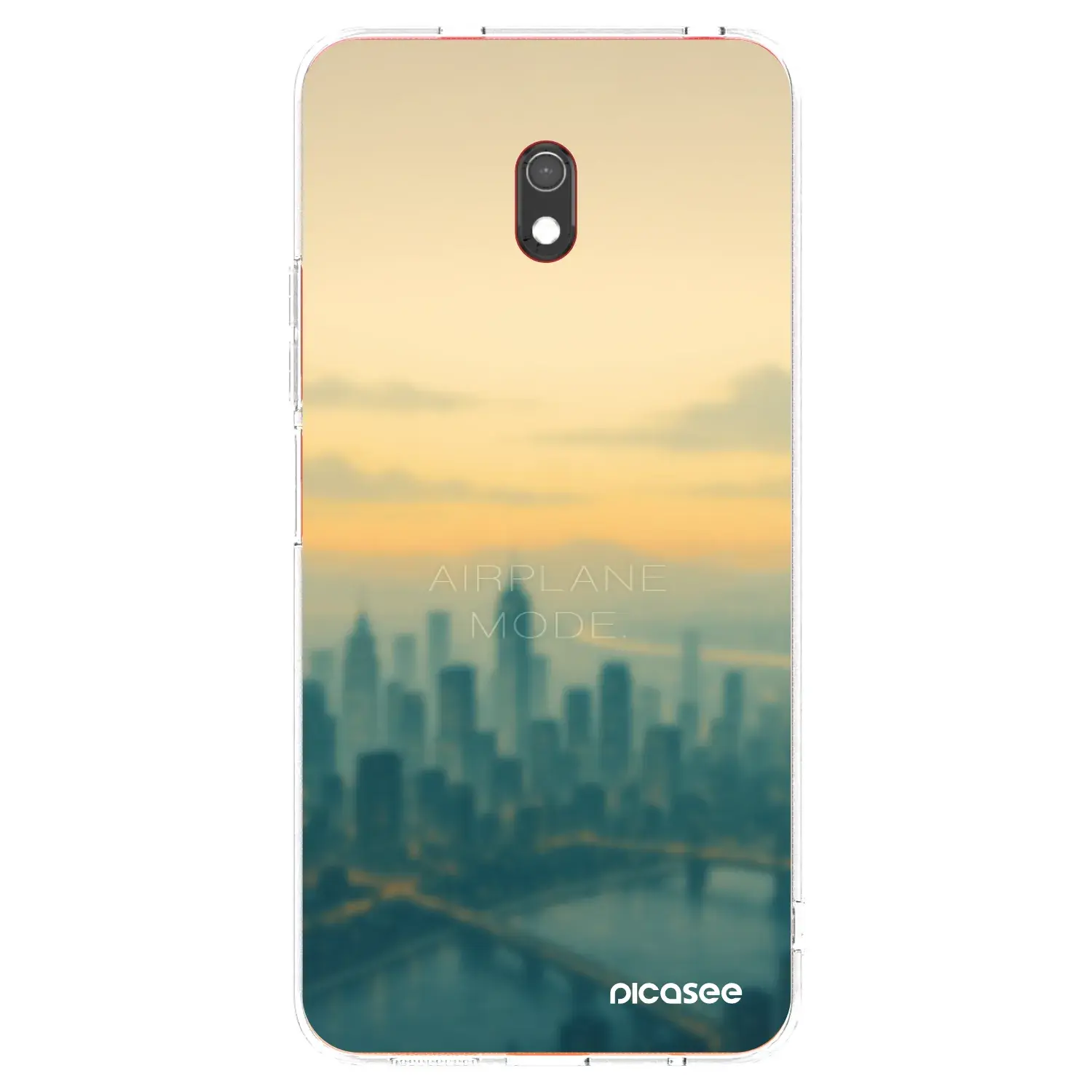 Silikonový průhledný obal pro Xiaomi Redmi 8A - Airplane mode
