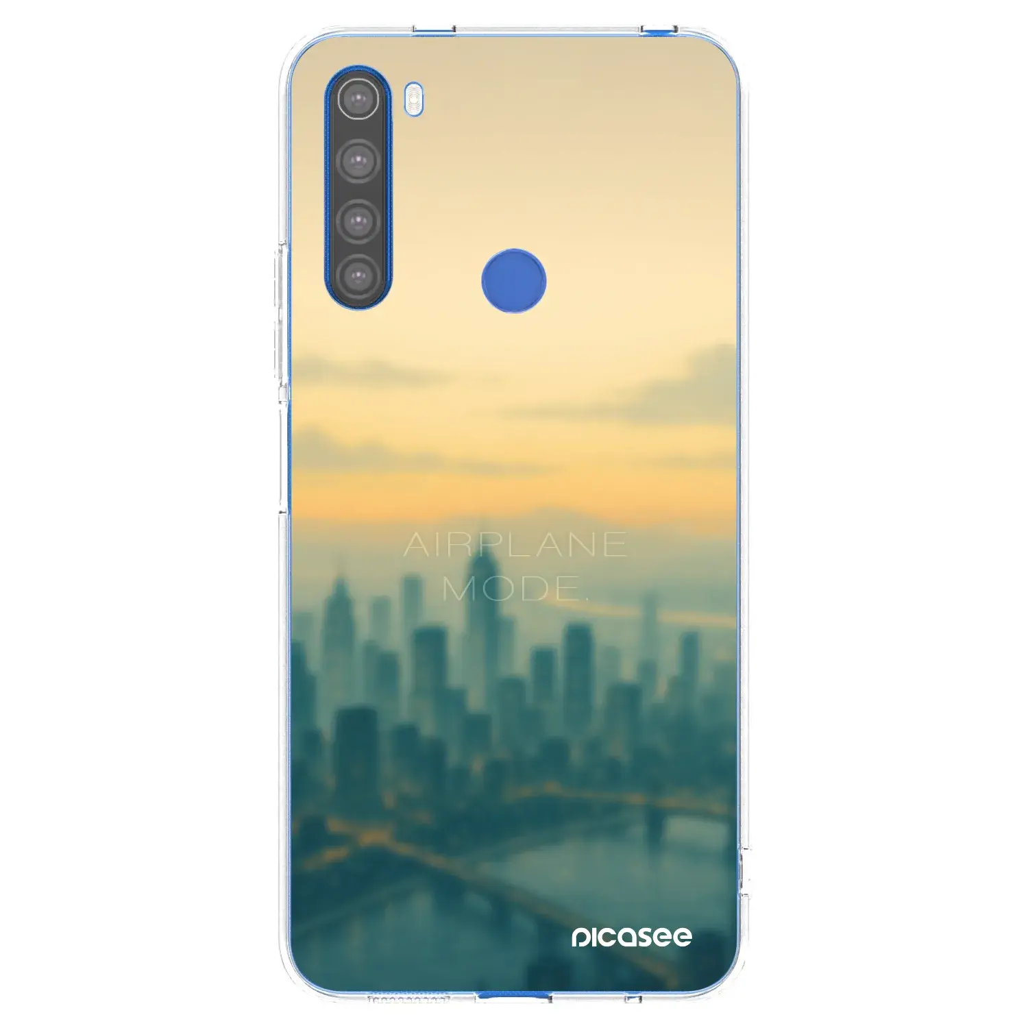 Silikonový průhledný obal pro Xiaomi Redmi Note 8T - Airplane mode