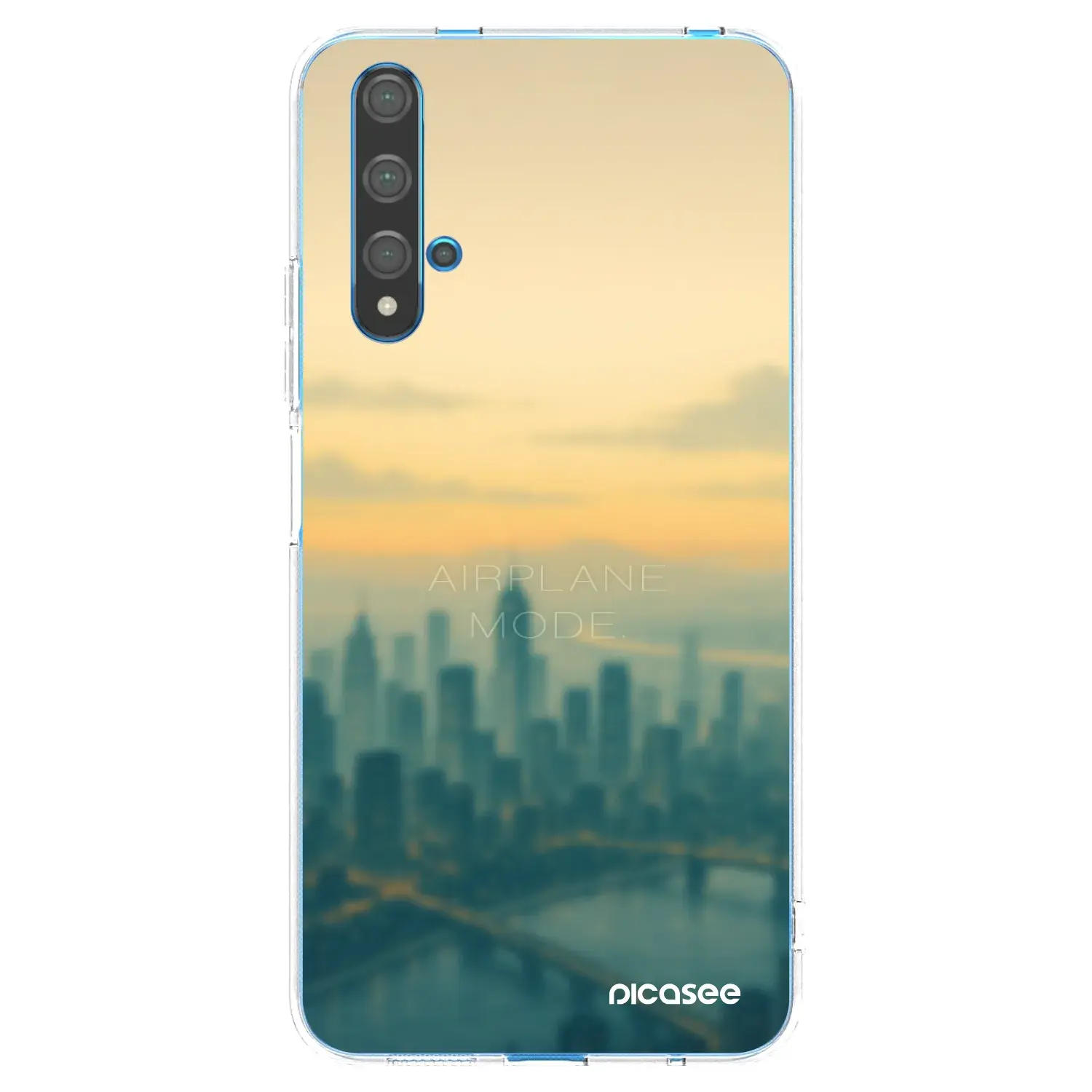 Silikonový průhledný obal pro Huawei Nova 5T - Airplane mode