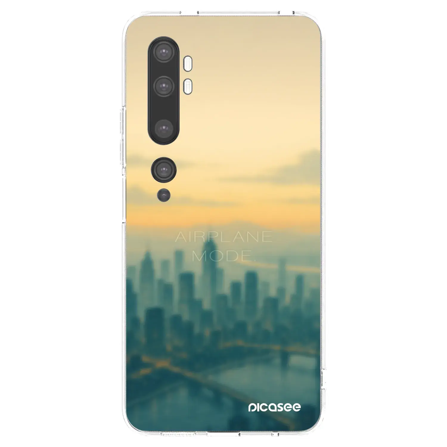 Silikonový průhledný obal pro Xiaomi Mi Note 10 (Pro) - Airplane mode