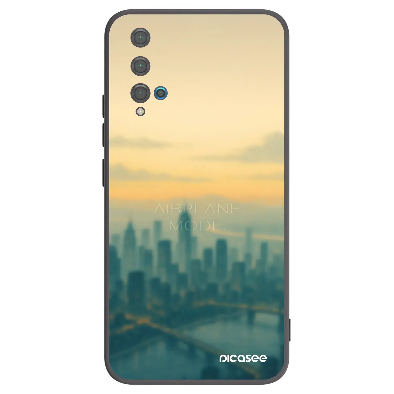 Silikonový černý obal pro Huawei Nova 5T - Airplane mode