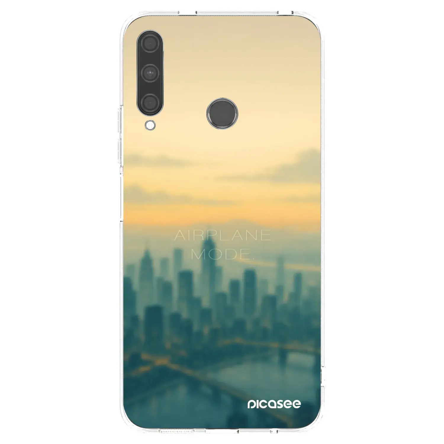 Silikonový průhledný obal pro Huawei P40 Lite E - Airplane mode