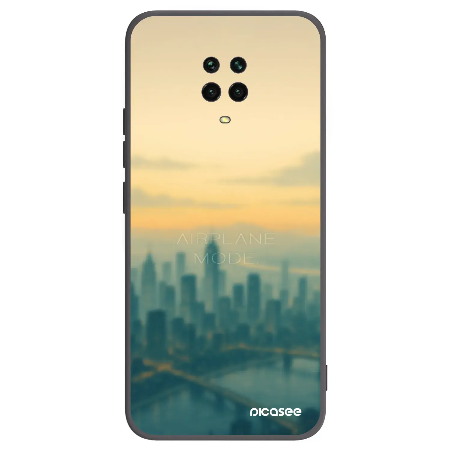 Silikonový černý obal pro Xiaomi Redmi Note 9 Pro - Airplane mode