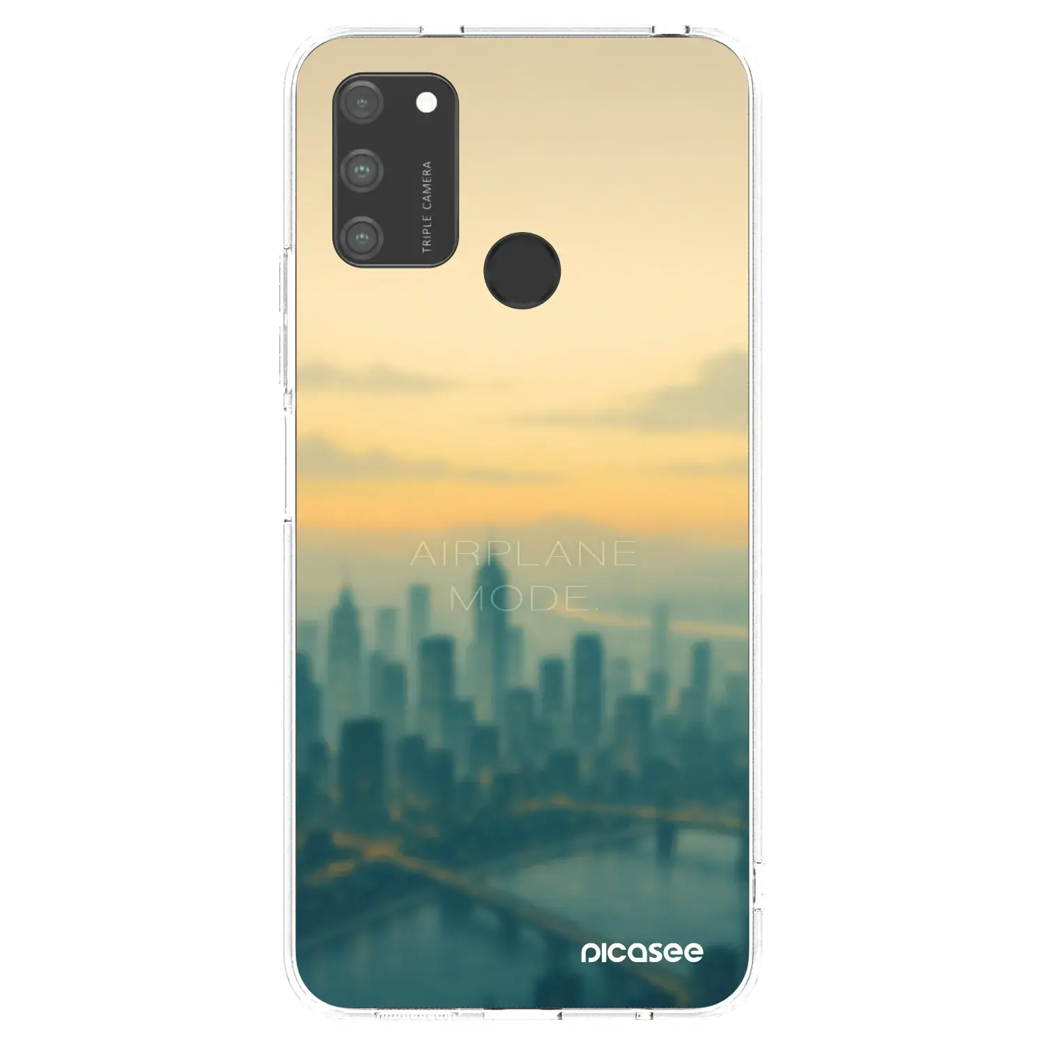 Silikonový průhledný obal pro Honor 9A - Airplane mode