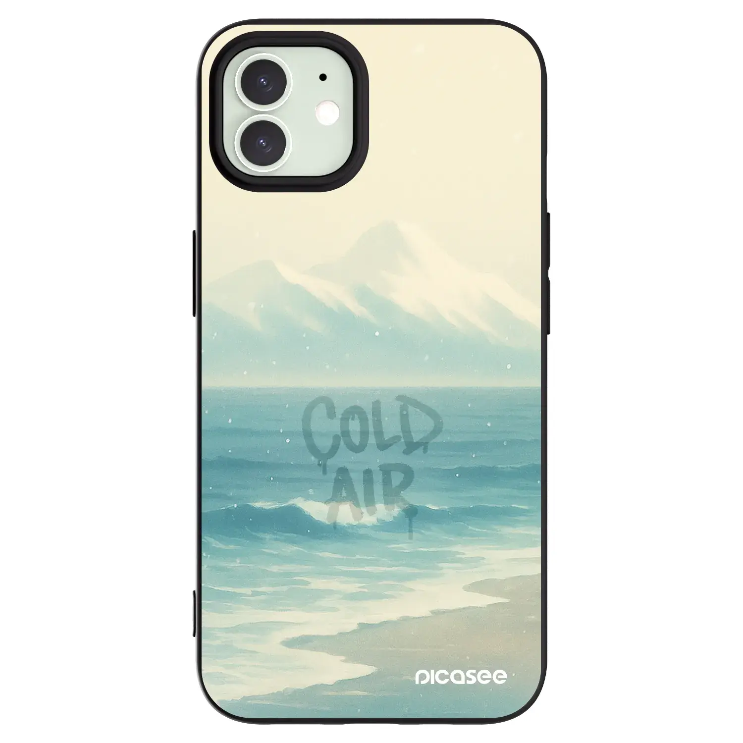 Silikonový černý obal pro Apple iPhone 12 - COLD AIR