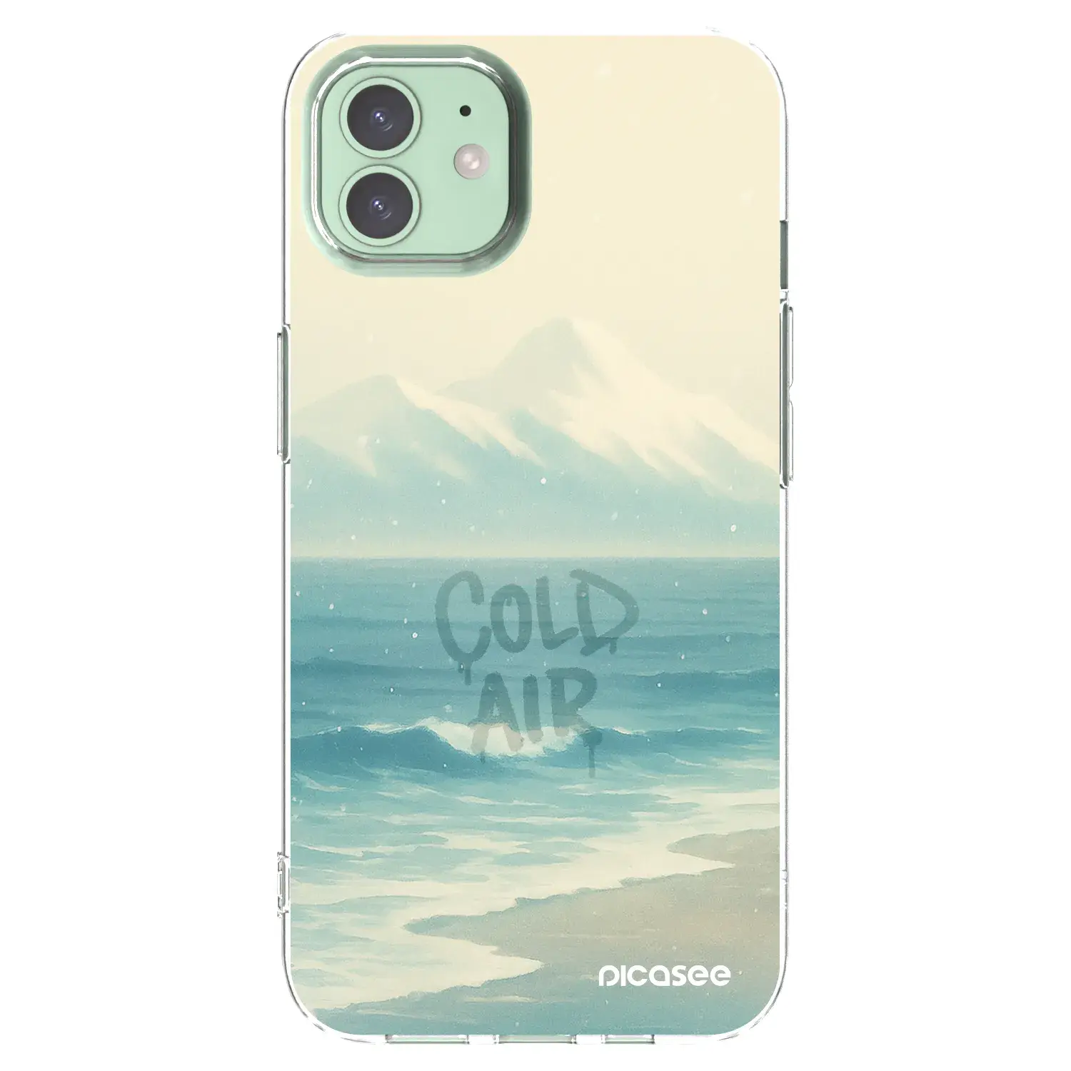 Silikonový průhledný obal pro Apple iPhone 12 - COLD AIR