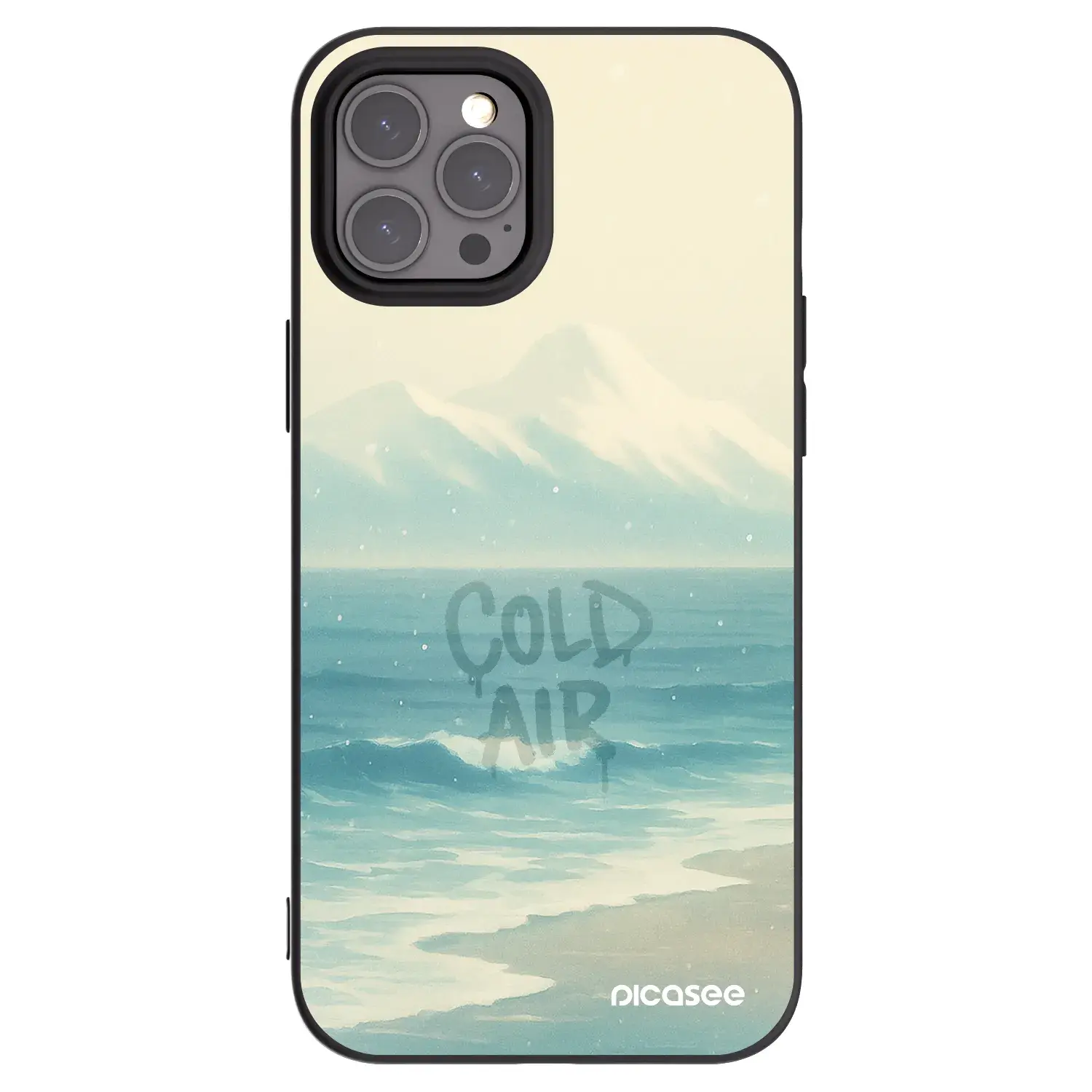 Silikonový černý obal pro Apple iPhone 12 Pro Max - COLD AIR