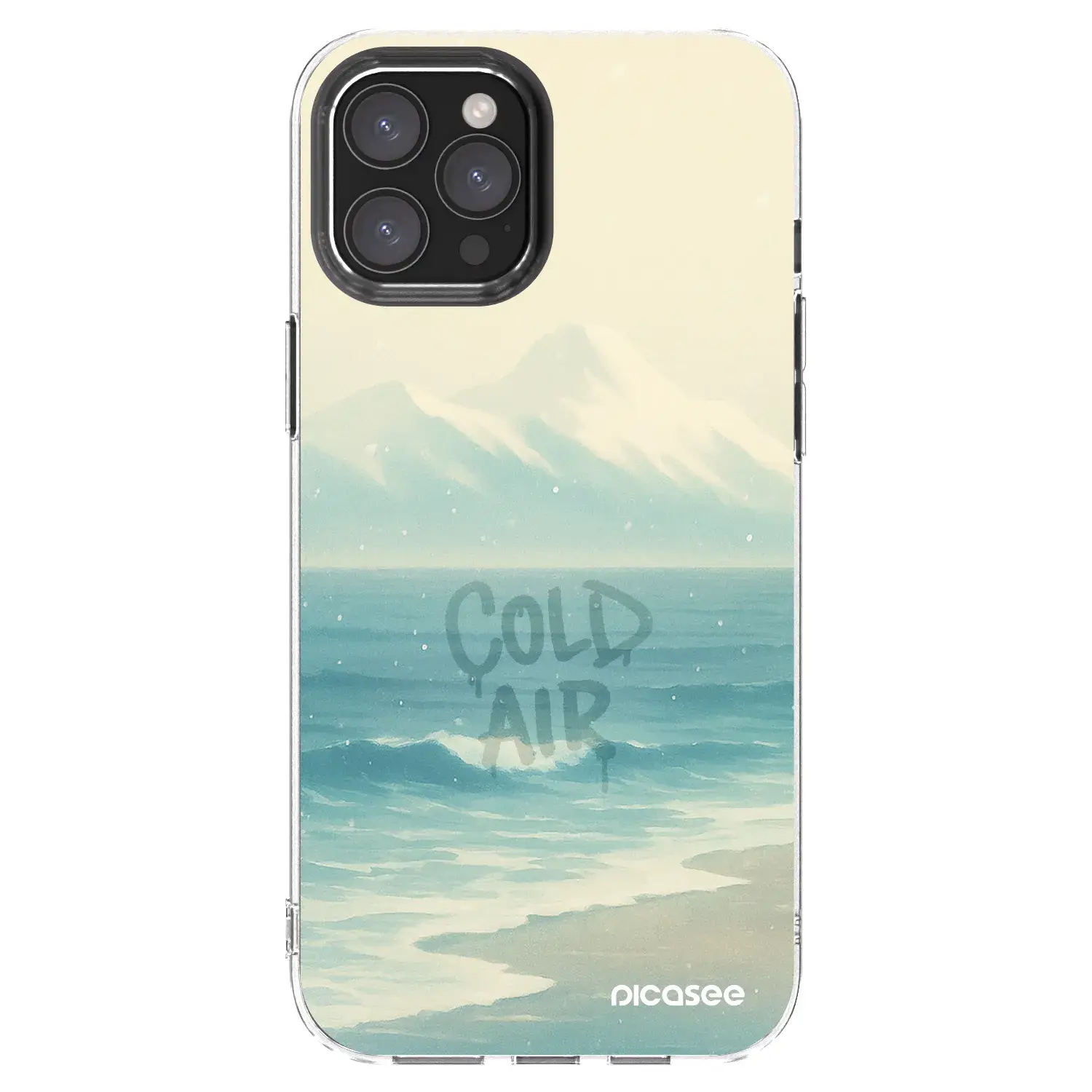 Silikonový průhledný obal pro Apple iPhone 12 Pro Max - COLD AIR
