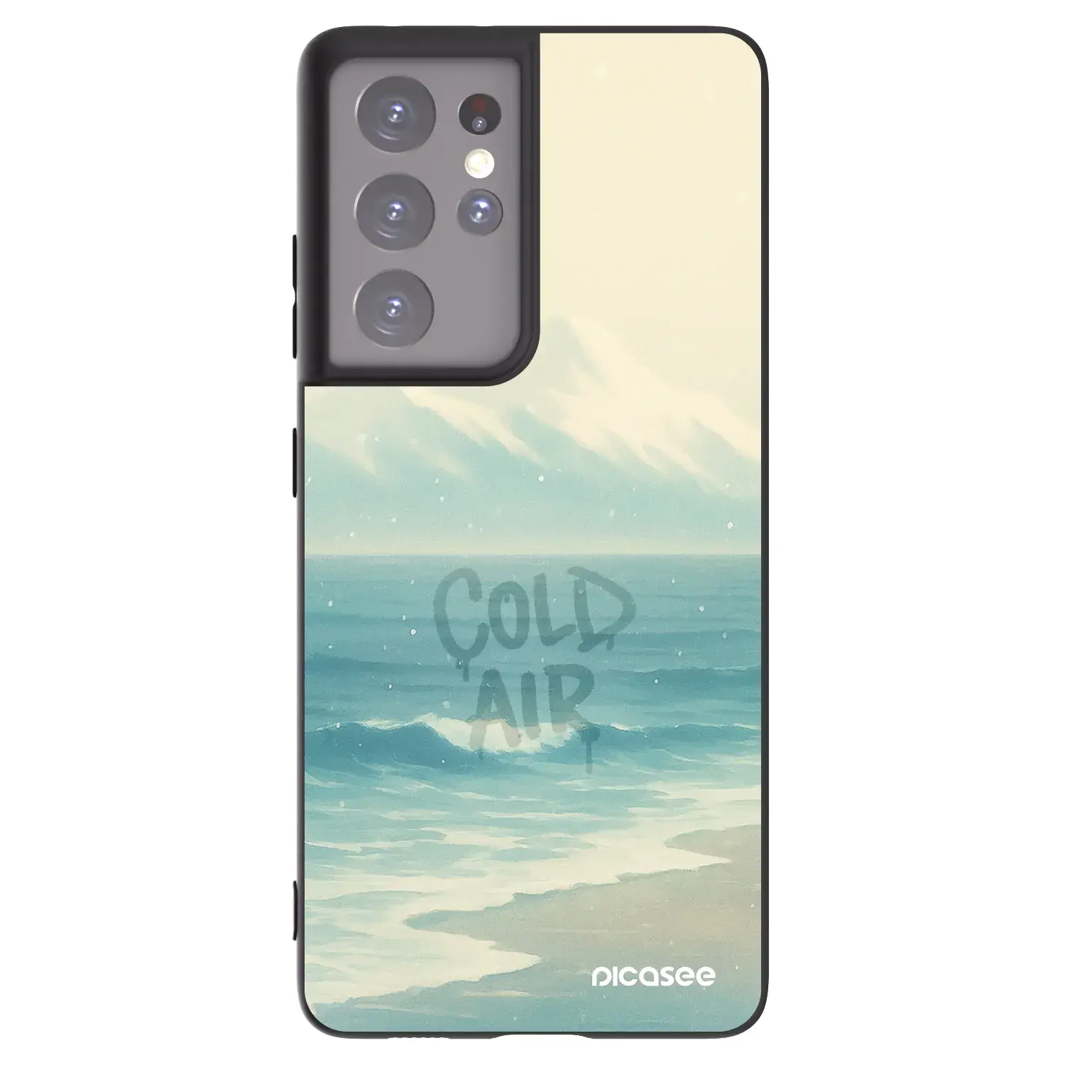 Silikonový černý obal pro Samsung Galaxy S21 Ultra 5G G998B - COLD AIR