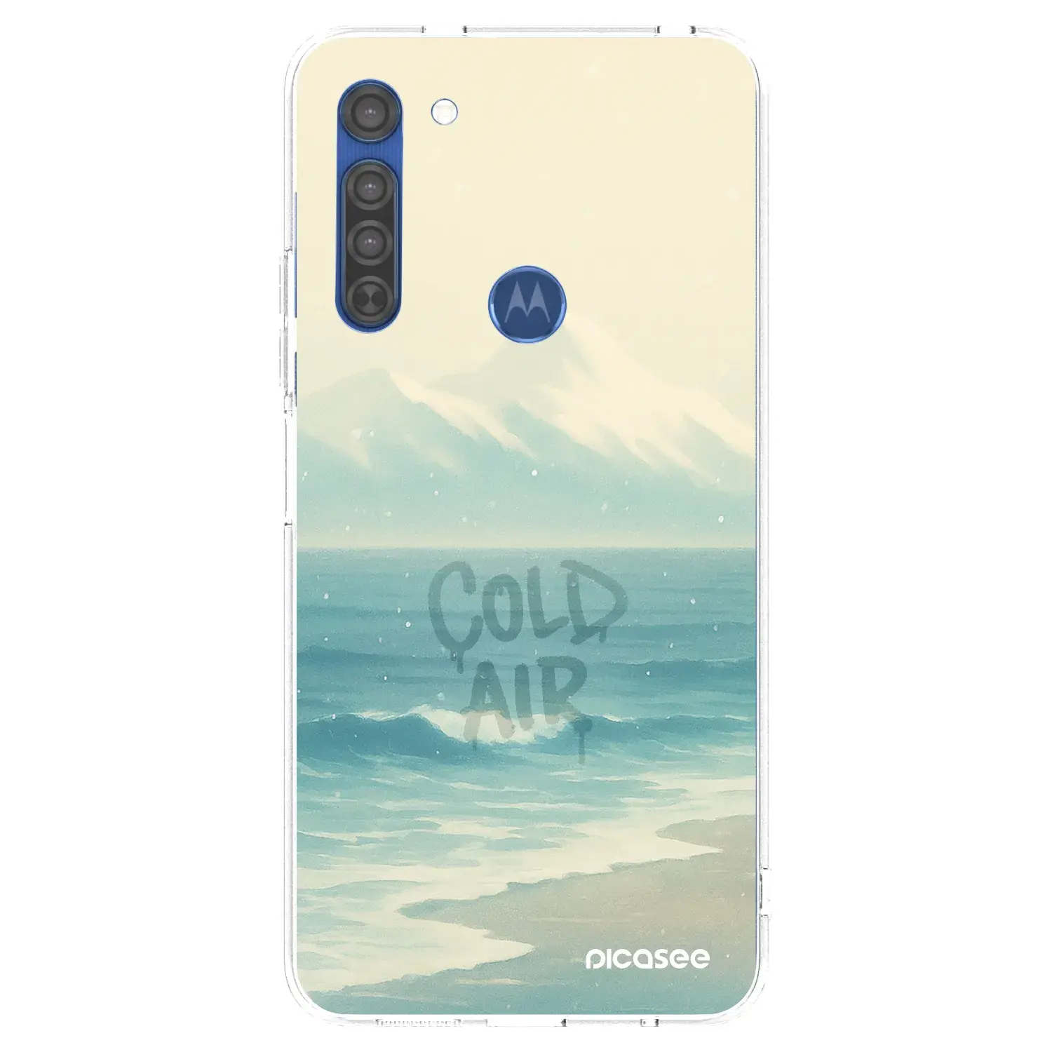 Silikonový průhledný obal pro Motorola Moto G8 - COLD AIR