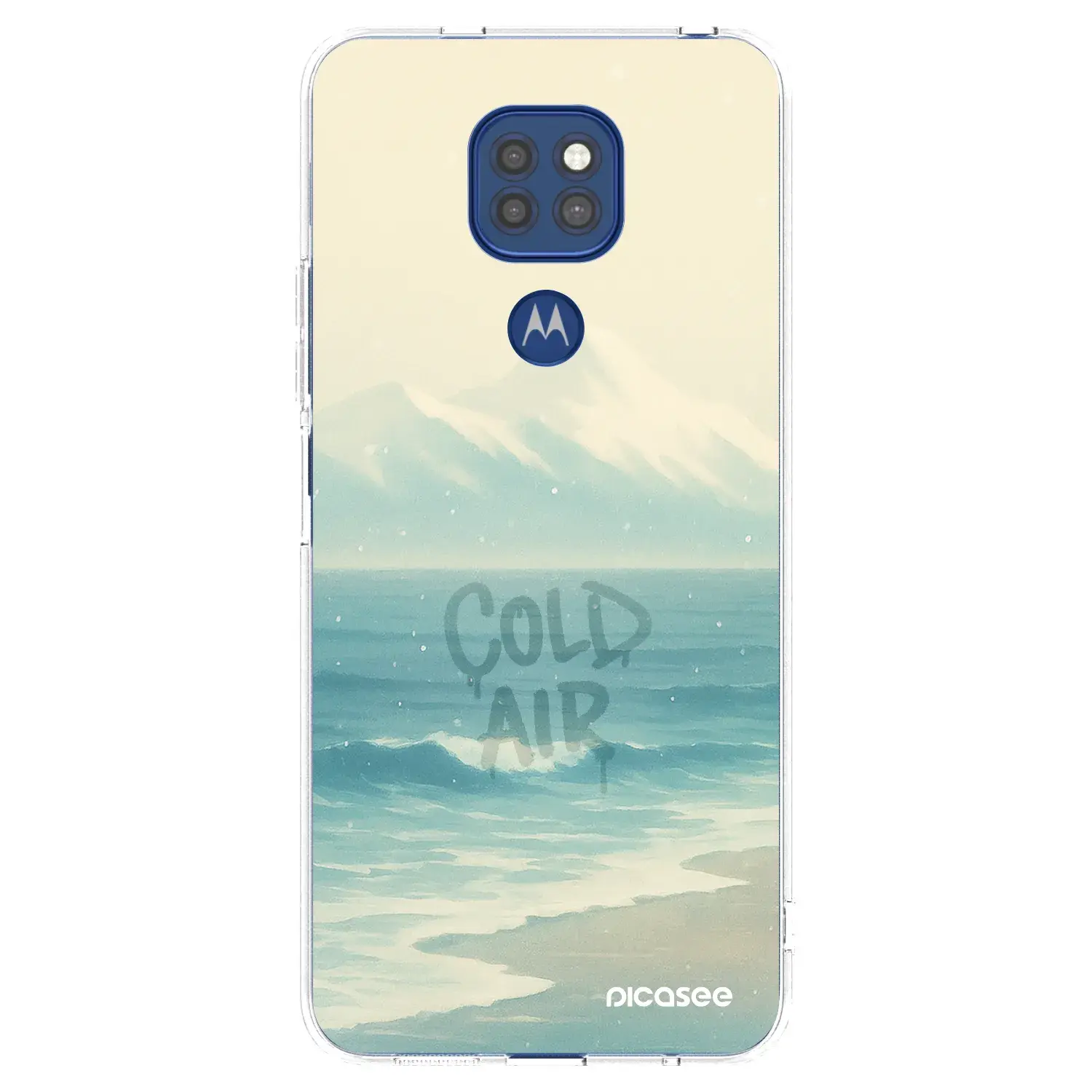 Silikonový průhledný obal pro Motorola Moto G9 Play - COLD AIR