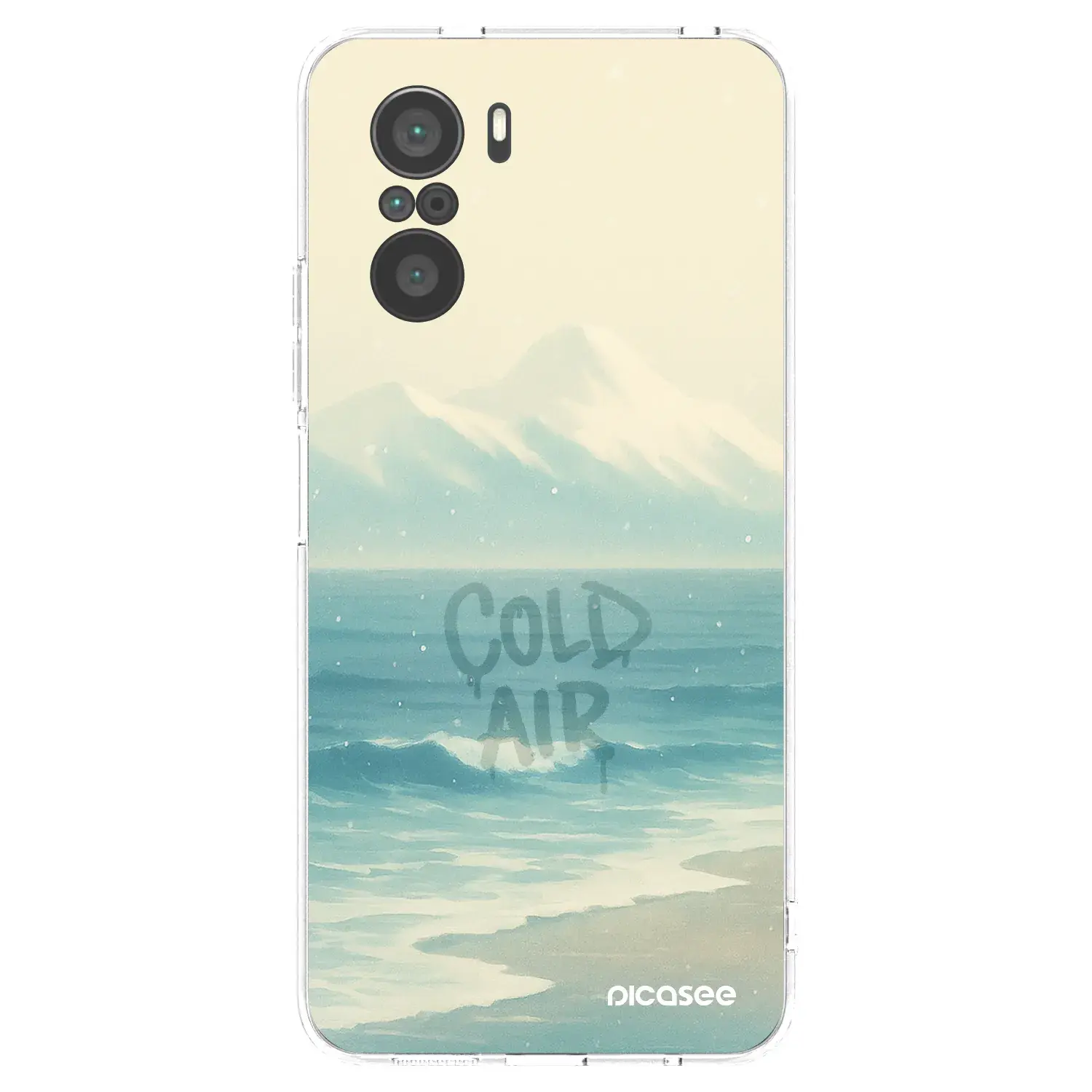 Silikonový průhledný obal pro Xiaomi Poco F3 - COLD AIR