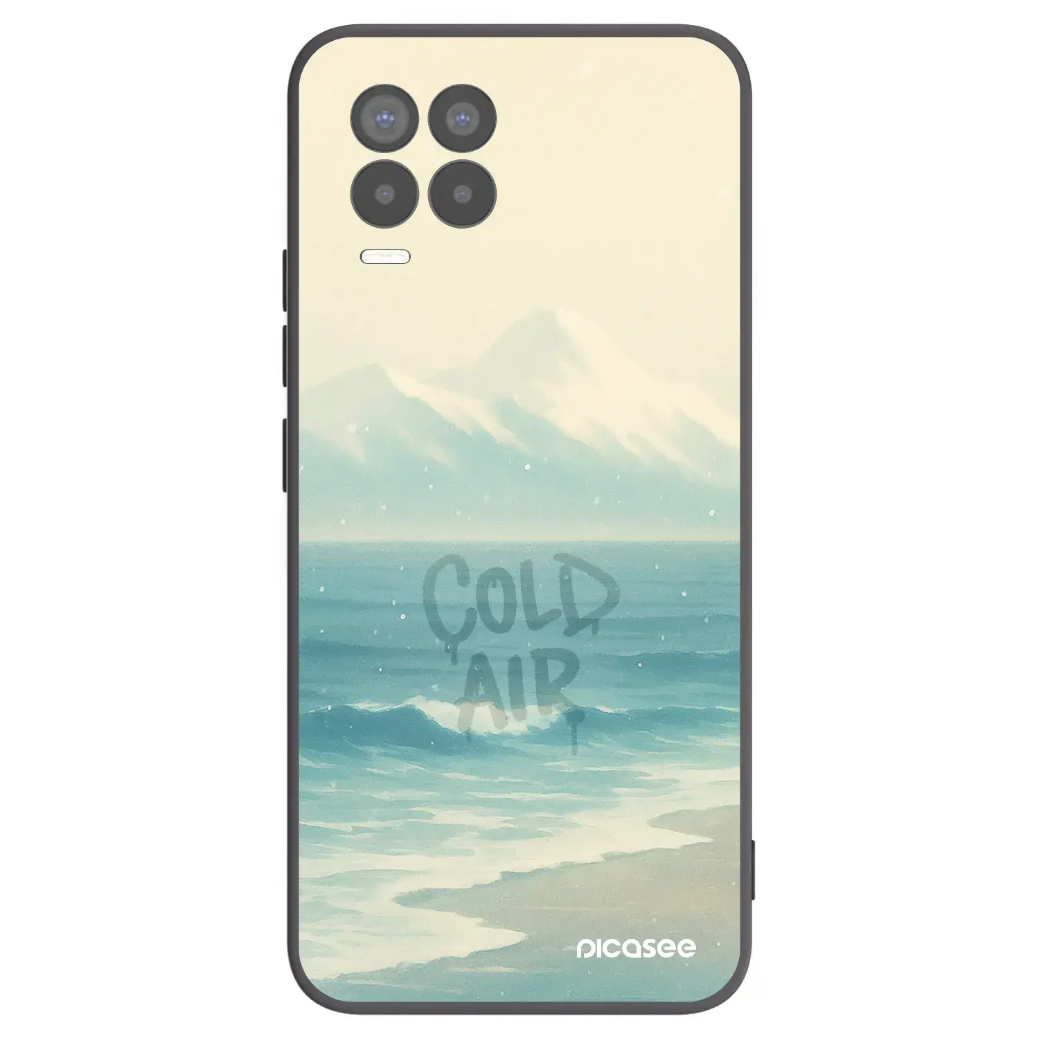 Silikonový černý obal pro Realme 8 Pro - COLD AIR