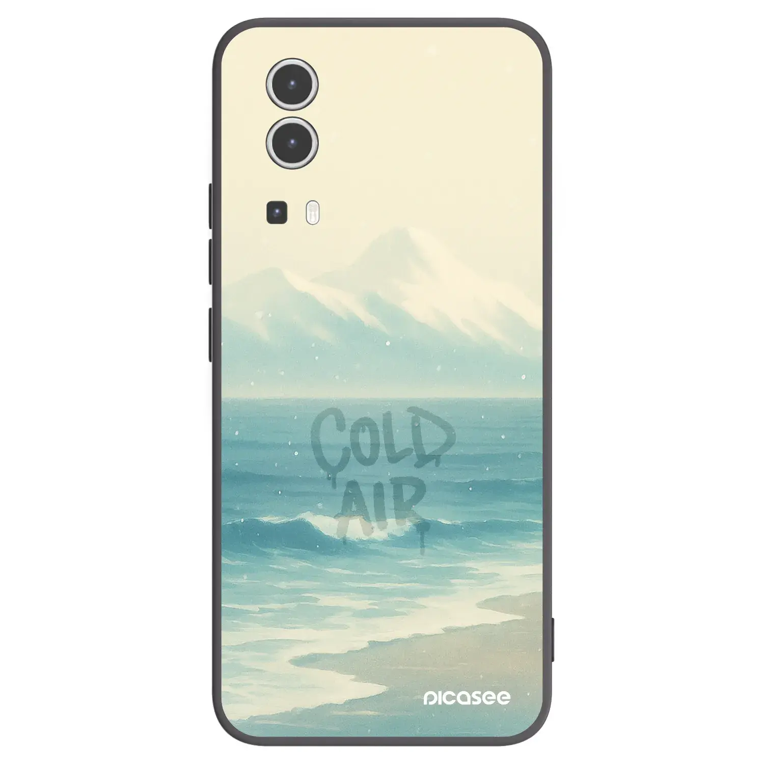 Silikonový černý obal pro Vivo Y72 5G - COLD AIR