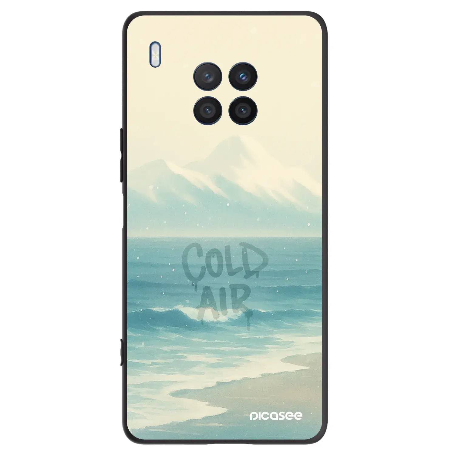 Silikonový černý obal pro Honor 50 Lite - COLD AIR