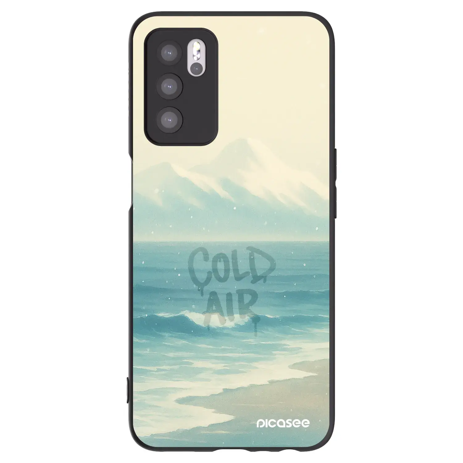 Silikonový černý obal pro OPPO A16 - COLD AIR