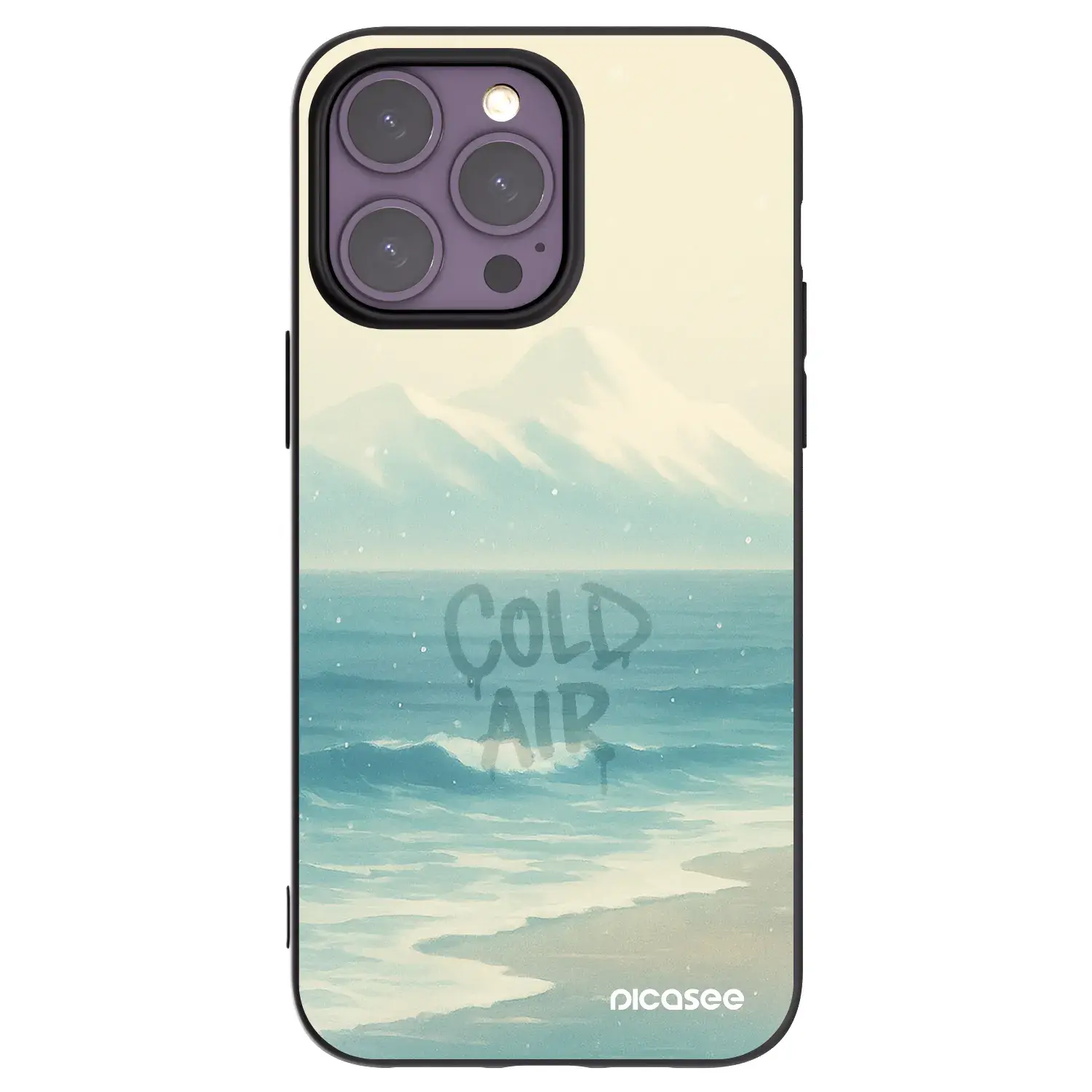 Silikonový černý obal pro Apple iPhone 14 Pro Max - COLD AIR