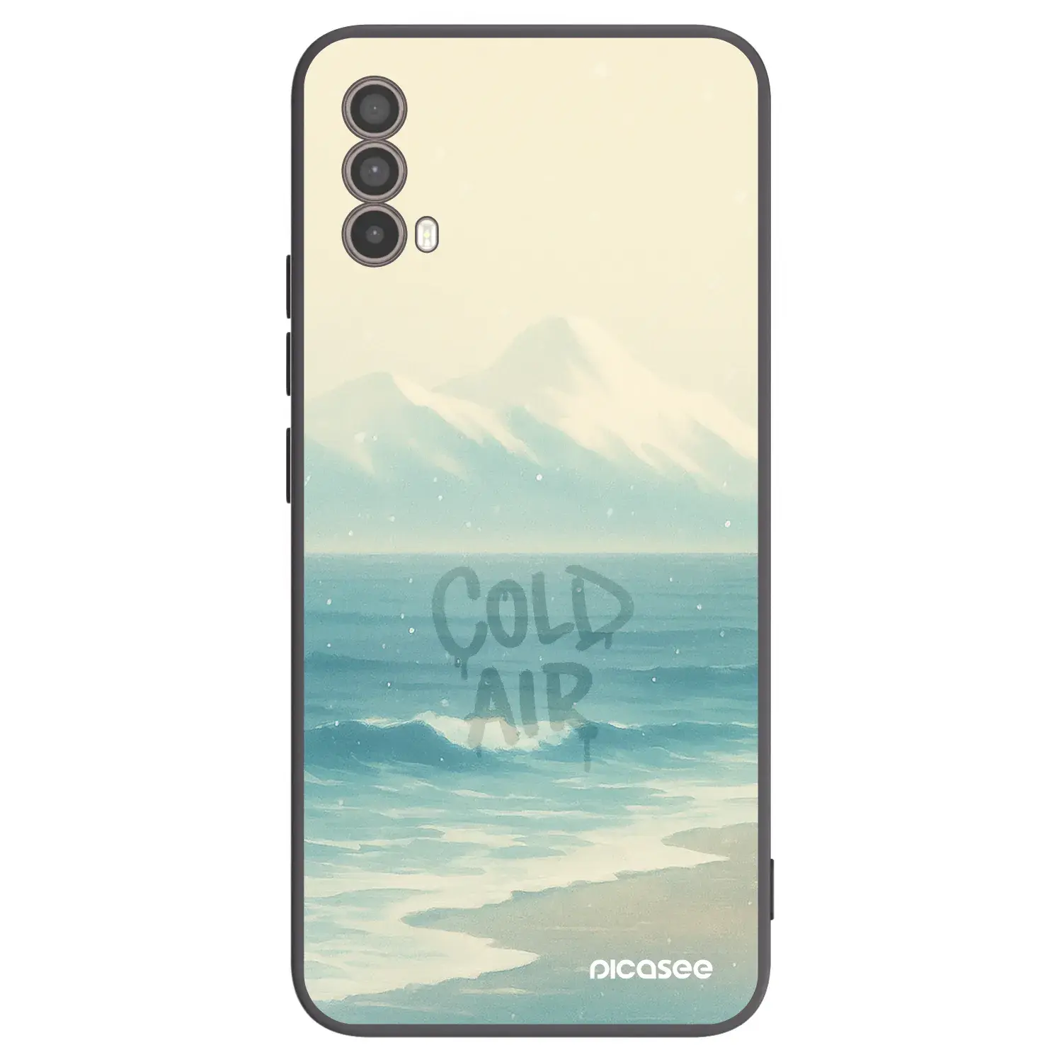 Silikonový černý obal pro Motorola Moto E40 - COLD AIR
