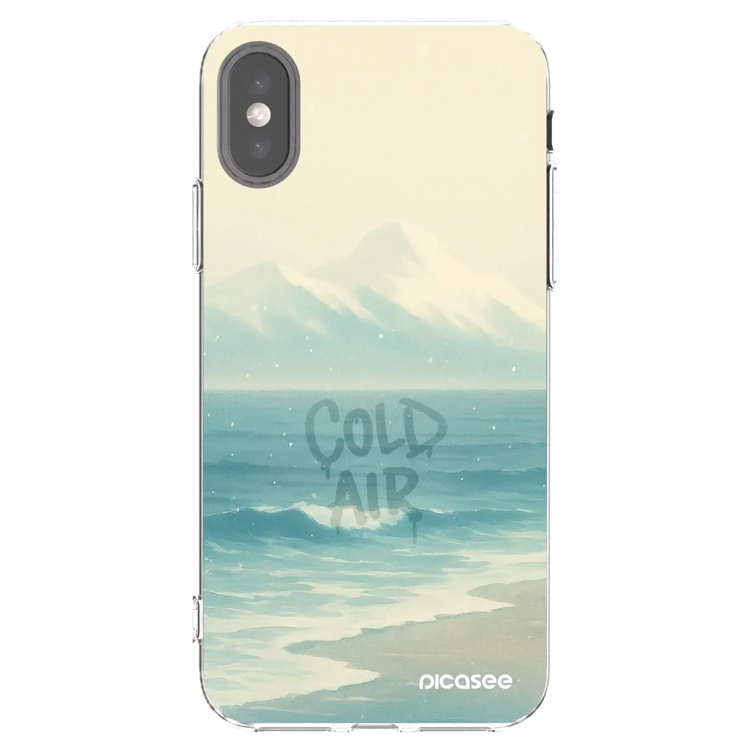 Silikonový průhledný obal pro Apple iPhone X/XS - COLD AIR