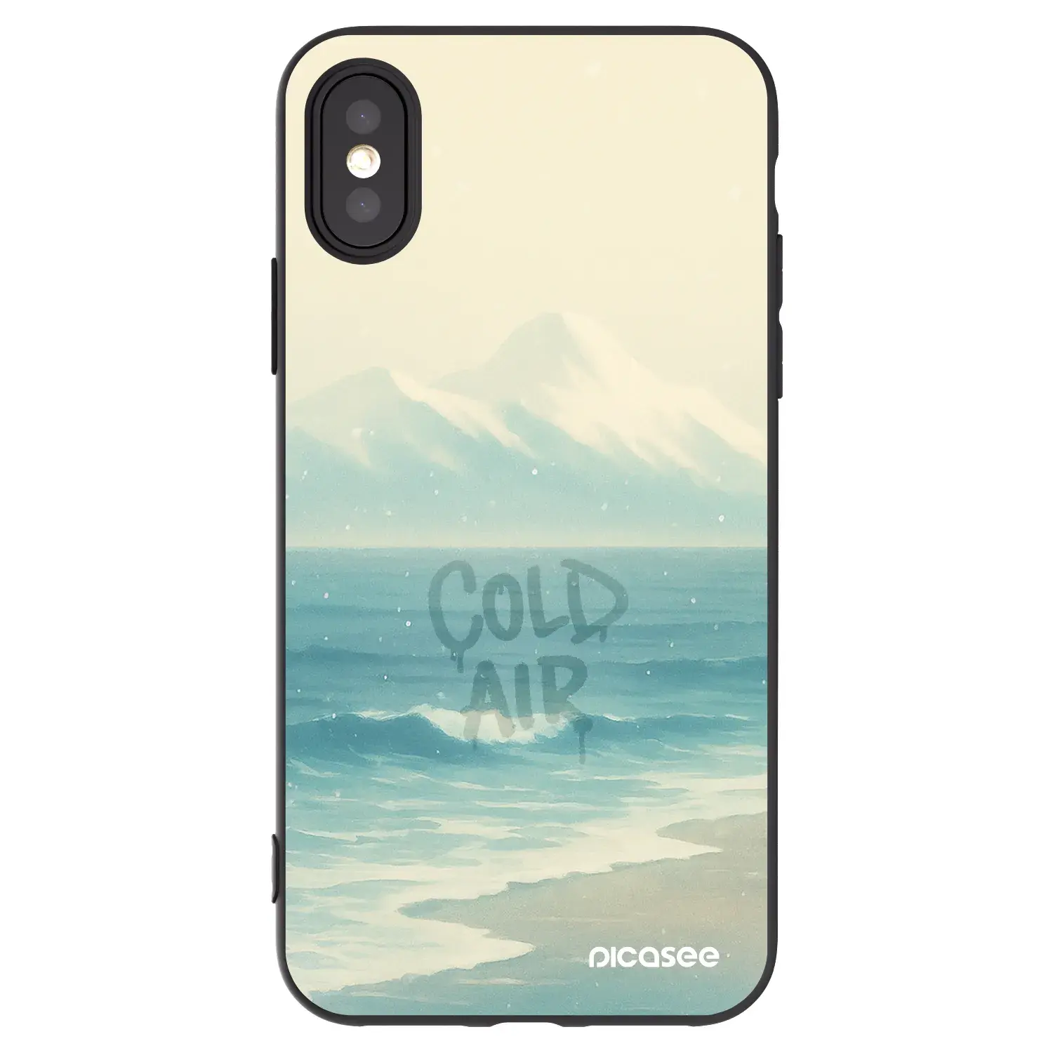 Silikonový černý obal pro Apple iPhone X/XS - COLD AIR