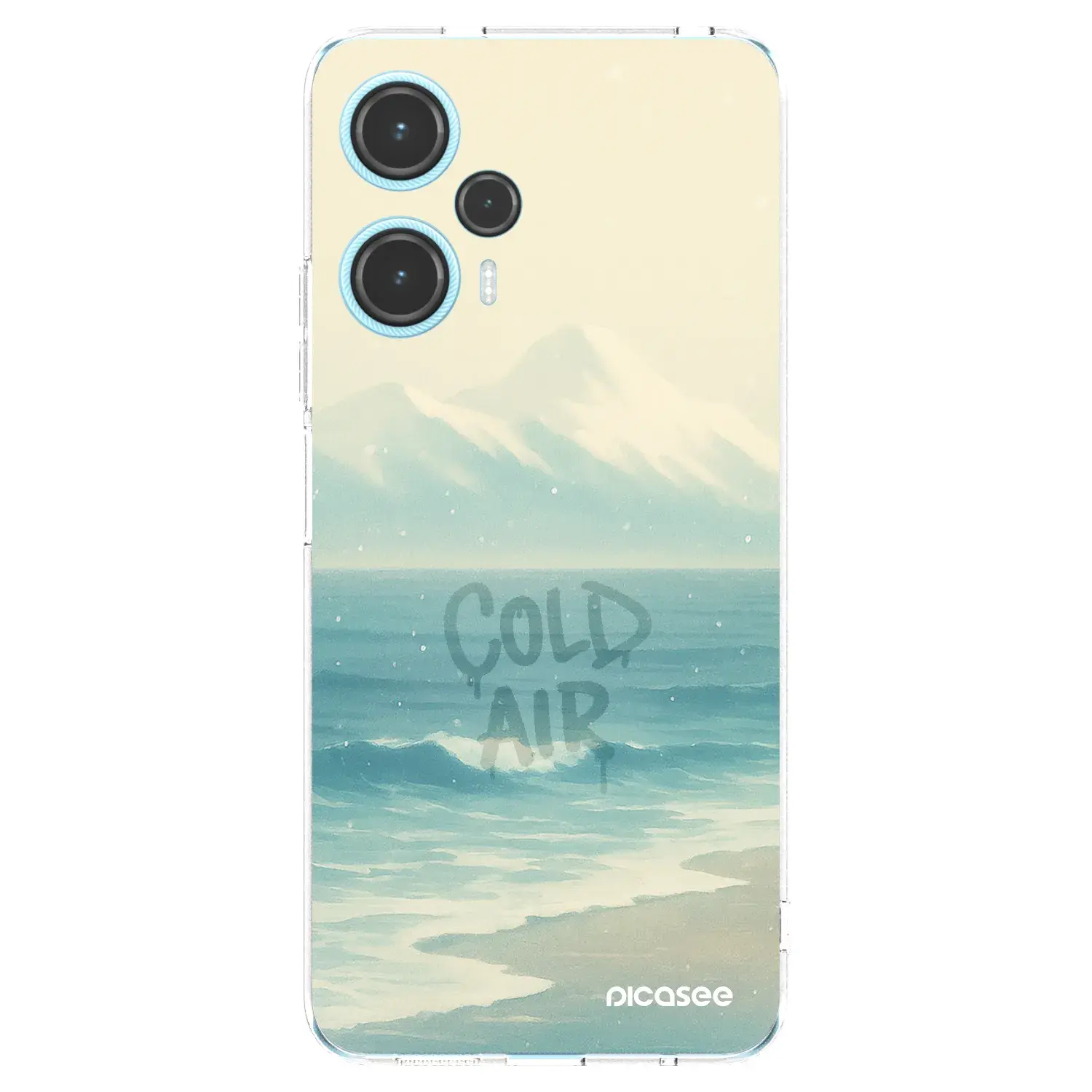 Silikonový průhledný obal pro Xiaomi Poco F5 - COLD AIR