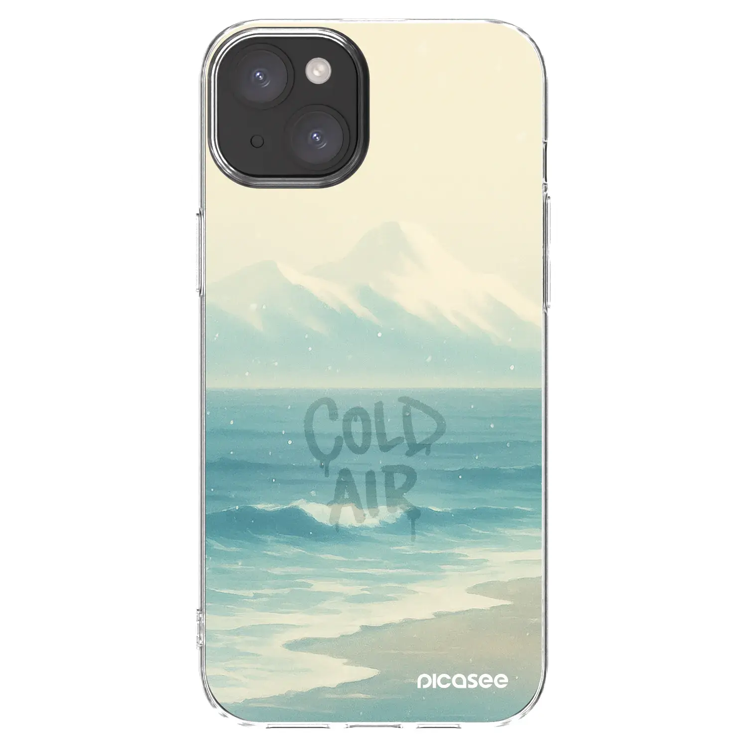Silikonový průhledný obal pro Apple iPhone 15 Plus - COLD AIR