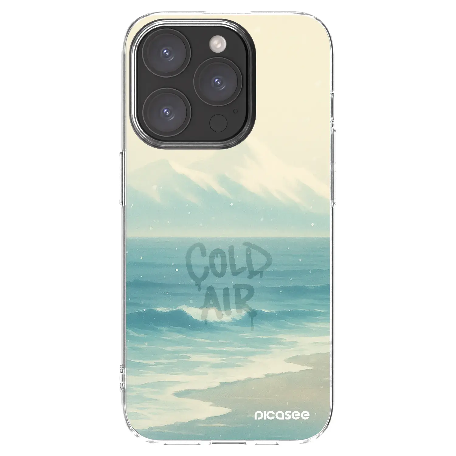 Silikonový průhledný obal pro Apple iPhone 15 Pro - COLD AIR