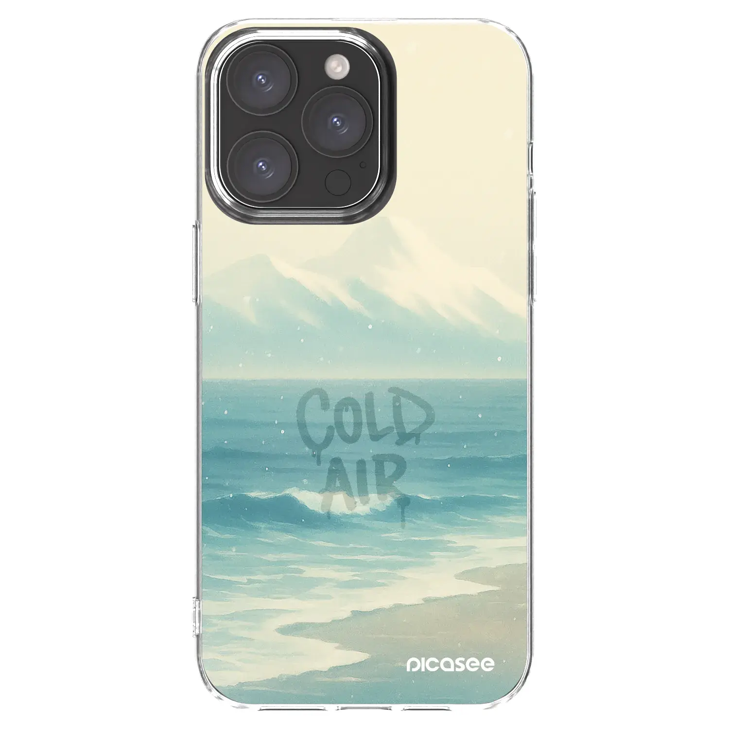Silikonový průhledný obal pro Apple iPhone 15 Pro Max - COLD AIR
