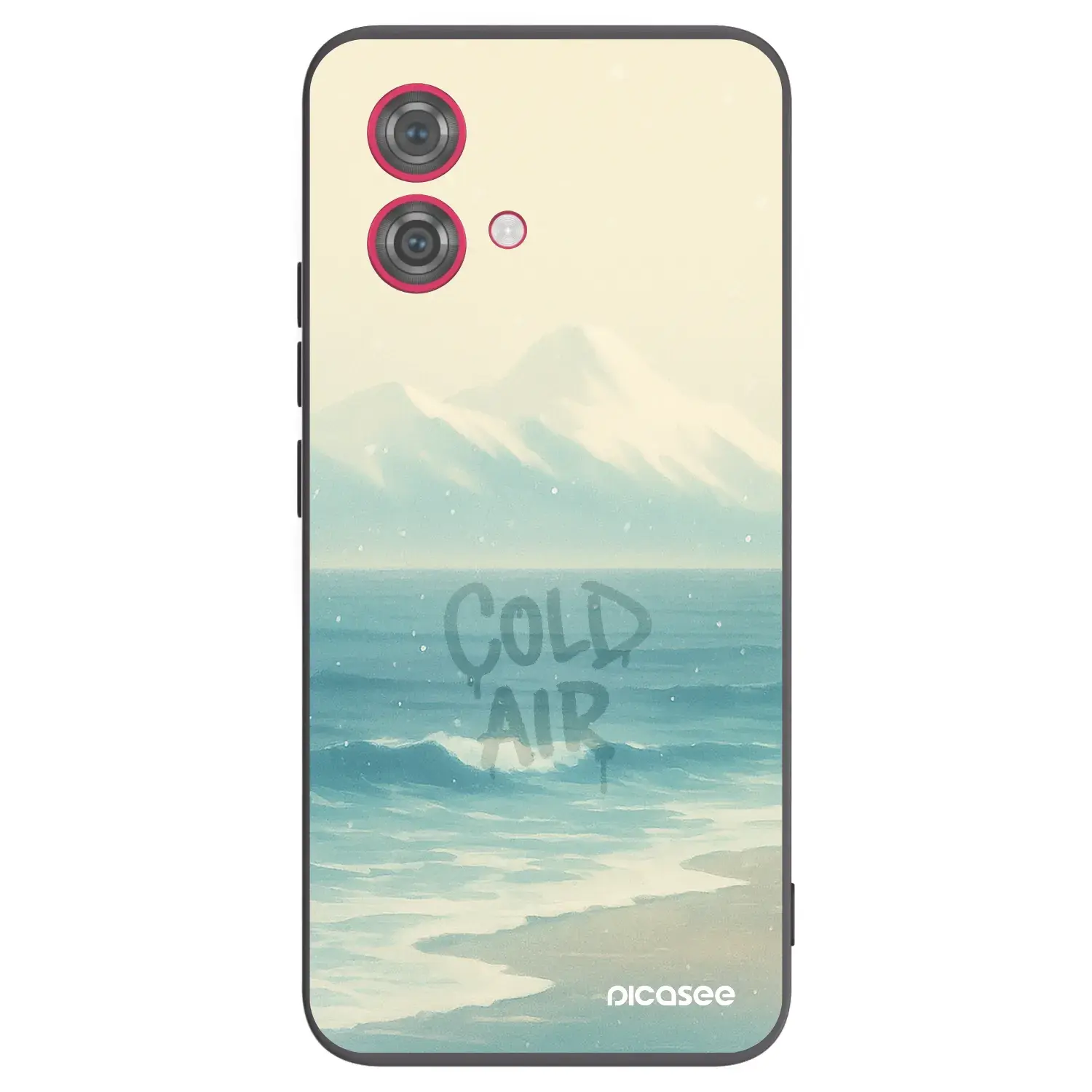 Silikonový černý obal pro Motorola Moto G84 5G - COLD AIR