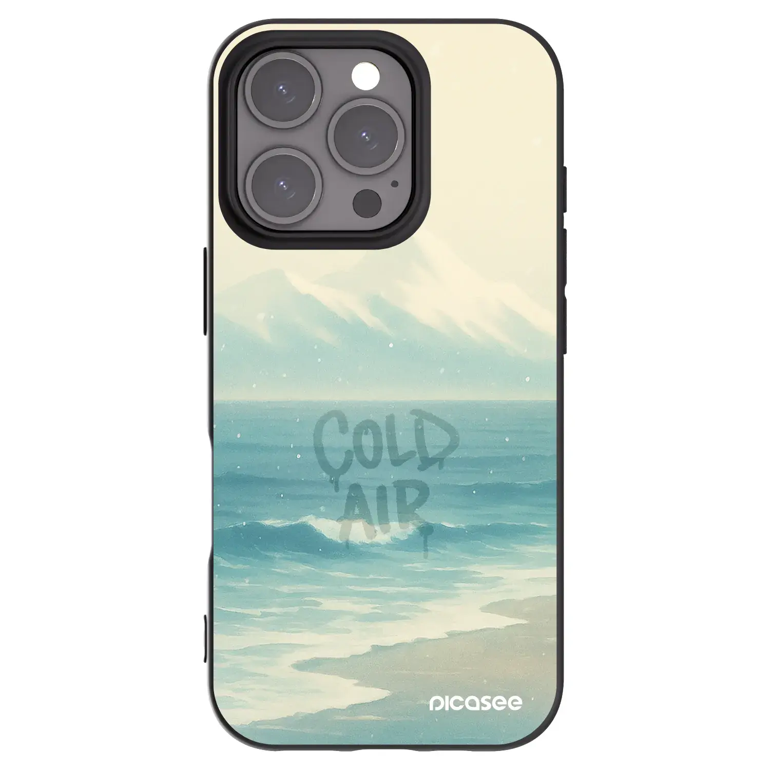Silikonový černý obal pro Apple iPhone 16 Pro - COLD AIR