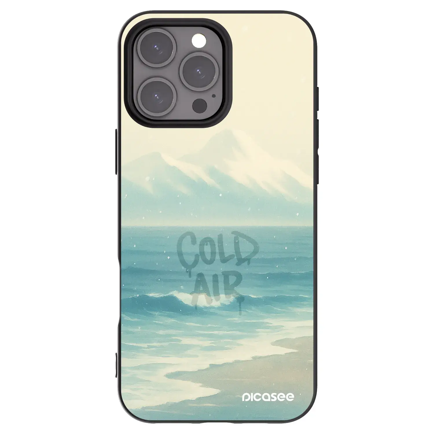 Silikonový černý obal pro Apple iPhone 16 Pro Max - COLD AIR