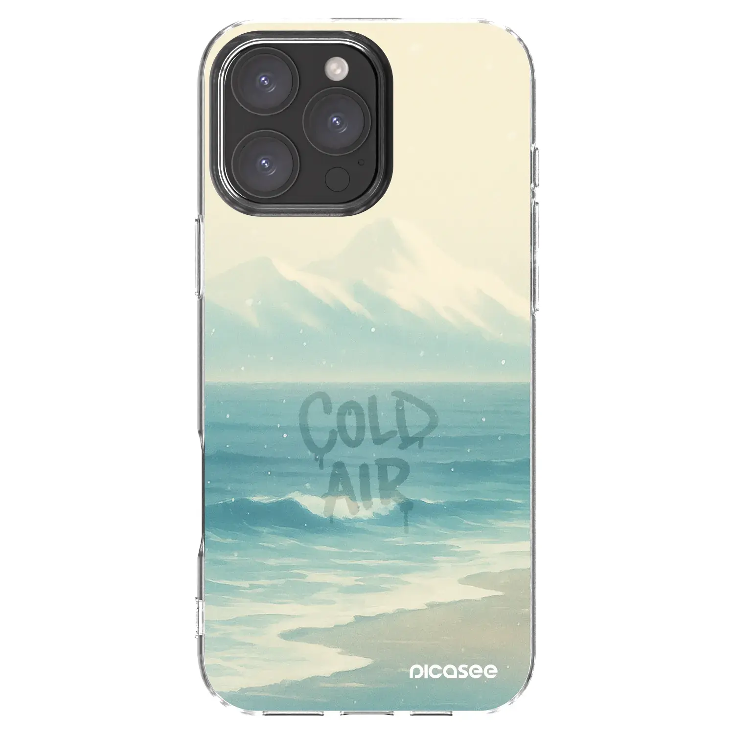 Silikonový průhledný obal pro Apple iPhone 16 Pro Max - COLD AIR
