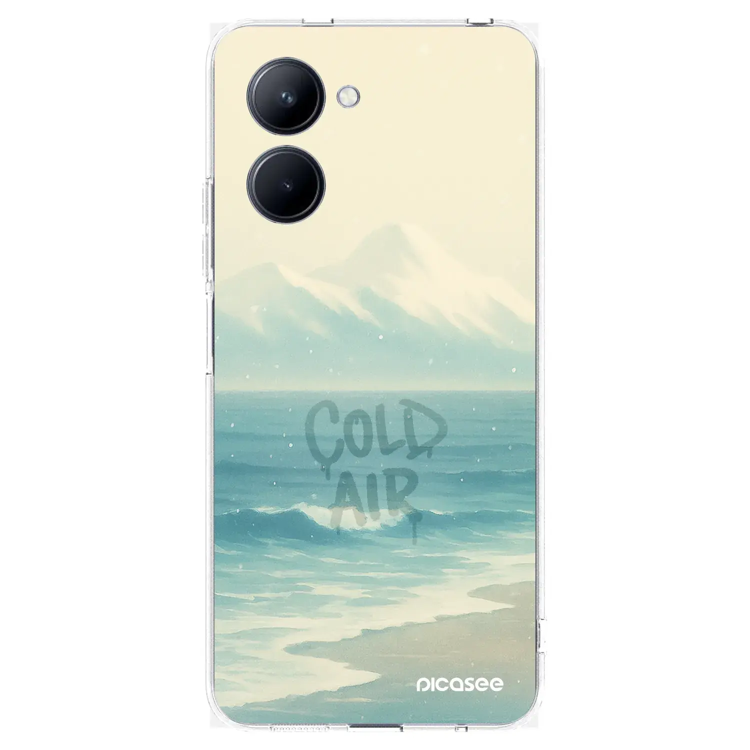 Silikonový průhledný obal pro Realme C33 (2023) - COLD AIR